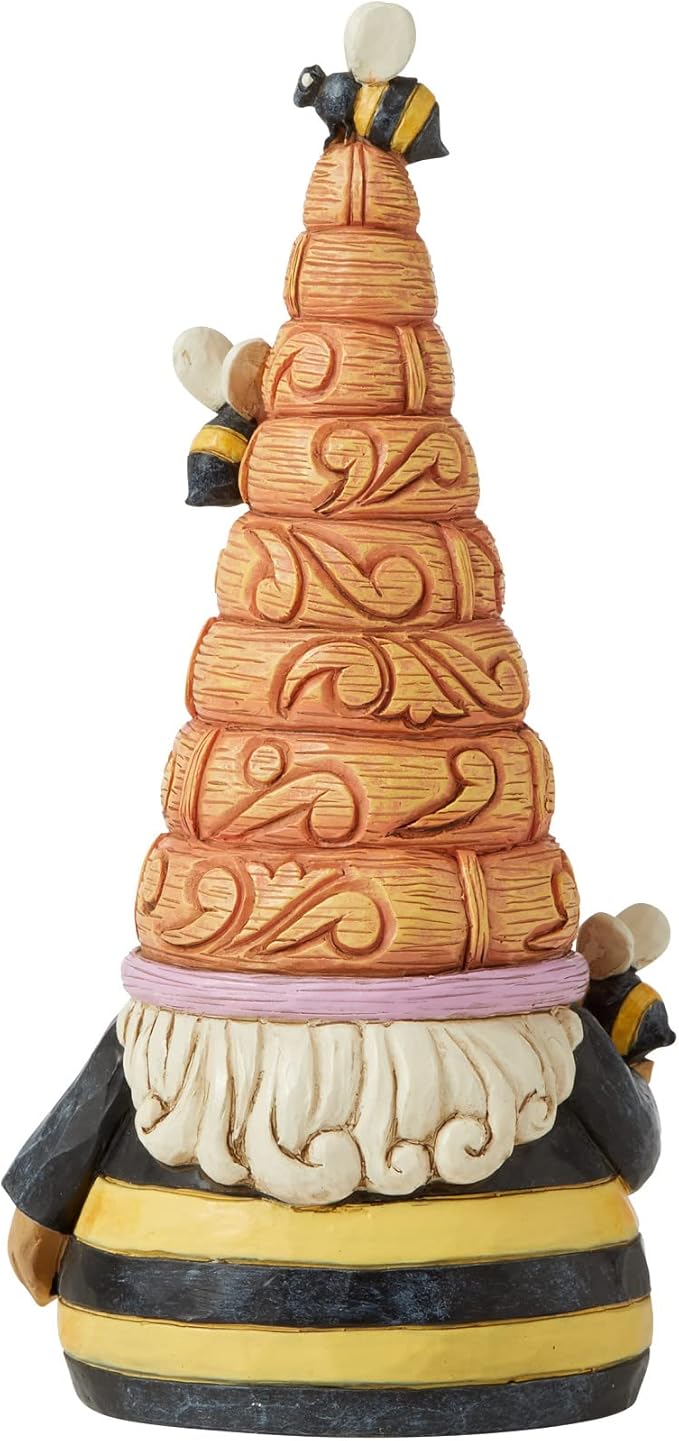 Jim Shore Heartwood Creek Bumblebee Honeycomb Gnome Figurine, 6 Inch, Multicolor