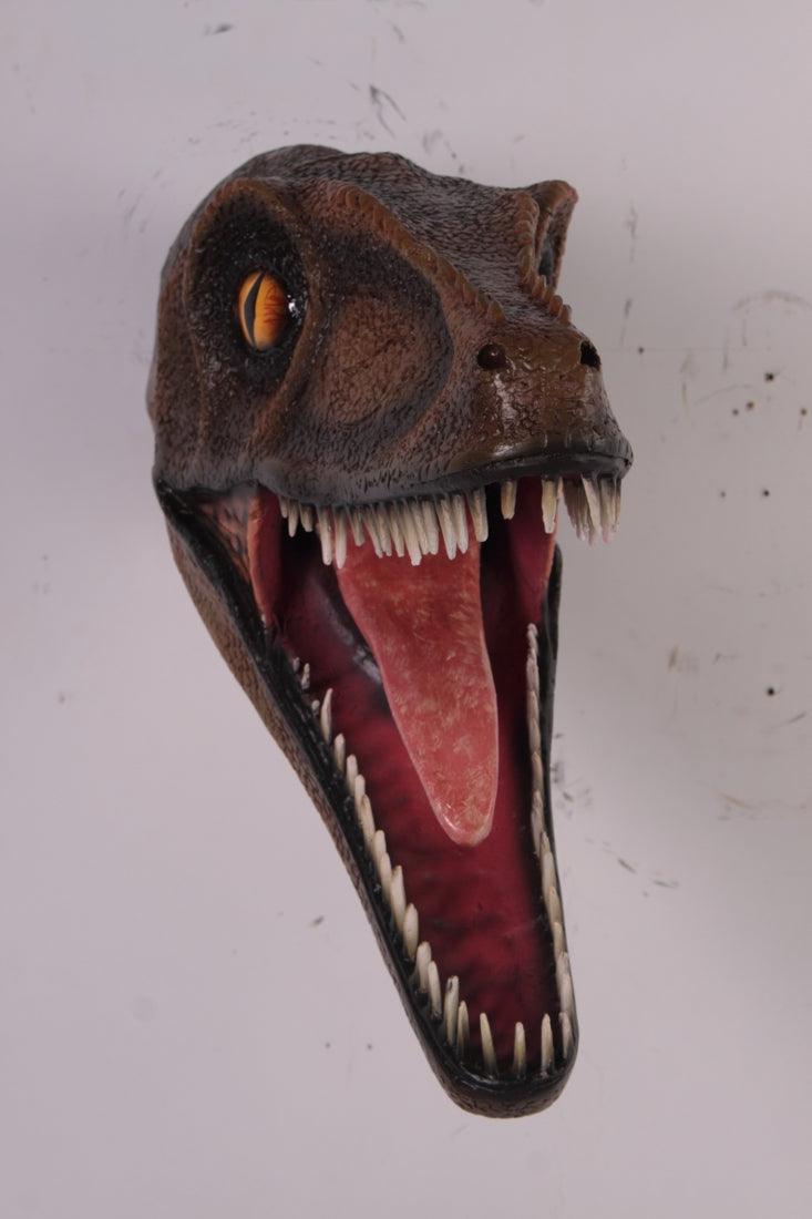 Velociraptor Dinosaur Head Life Size Statue