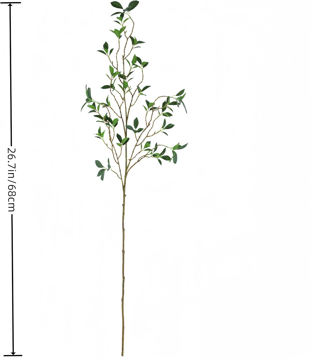 4Pcs Artificial Greens Branches for Vase, 27&#x22; Faux Twigs Tree Stems, Fake Plants Tree Branches for Home Decor, Fake Ficus Twigs for Office Wedding Shop Vase Fillers Banquet Decoration