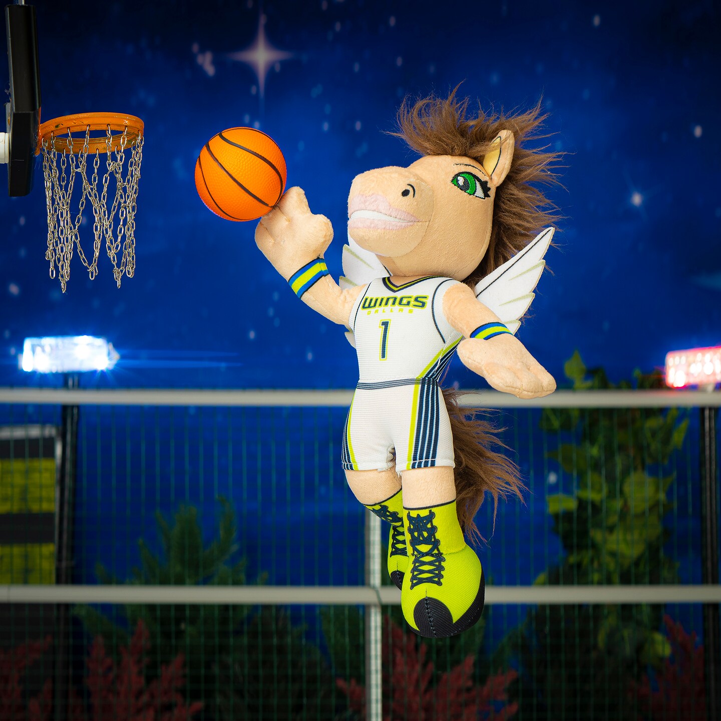 Bleacher Creatures Dallas Wings Lightning 10&#x22; Mascot Plush Figure (Heroine Jersey)