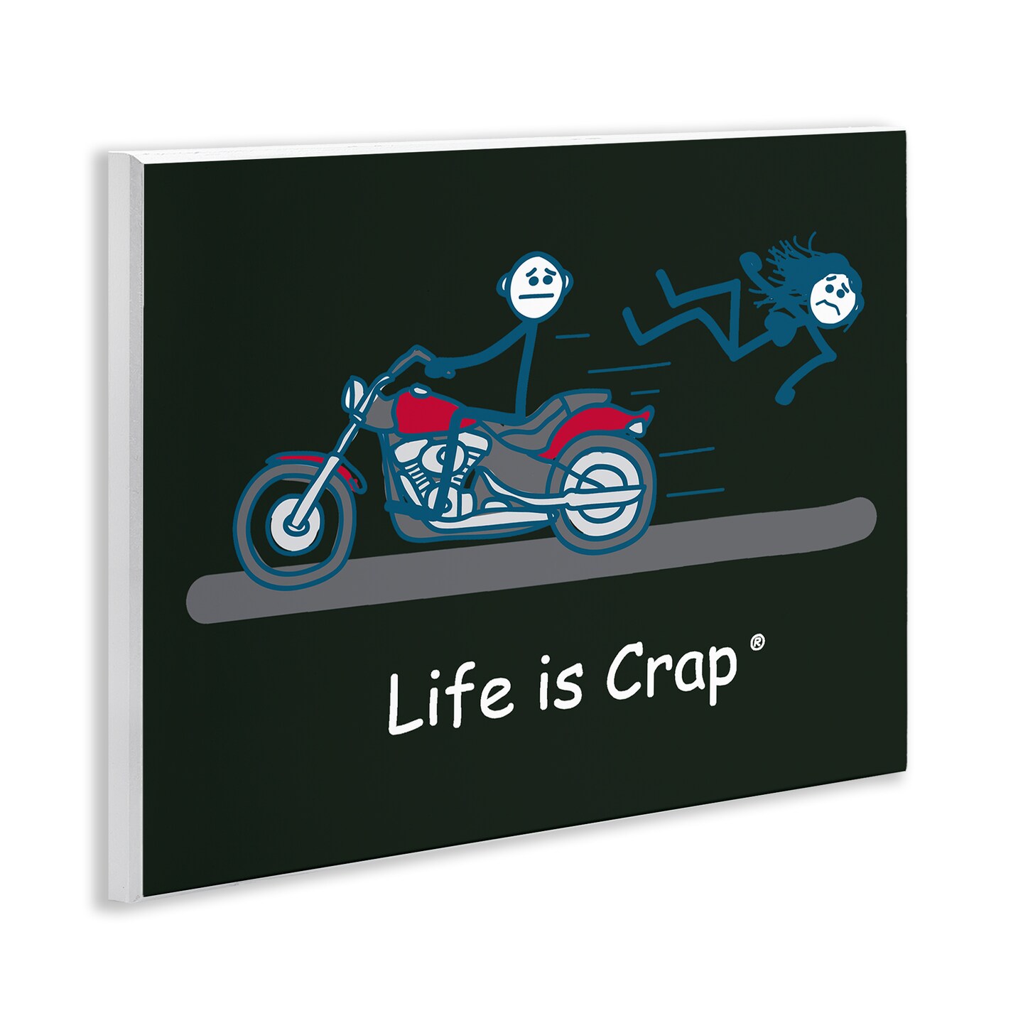 Stupell Industries Funny Motorcycle Babe Wall Plaque Art Design by LIC