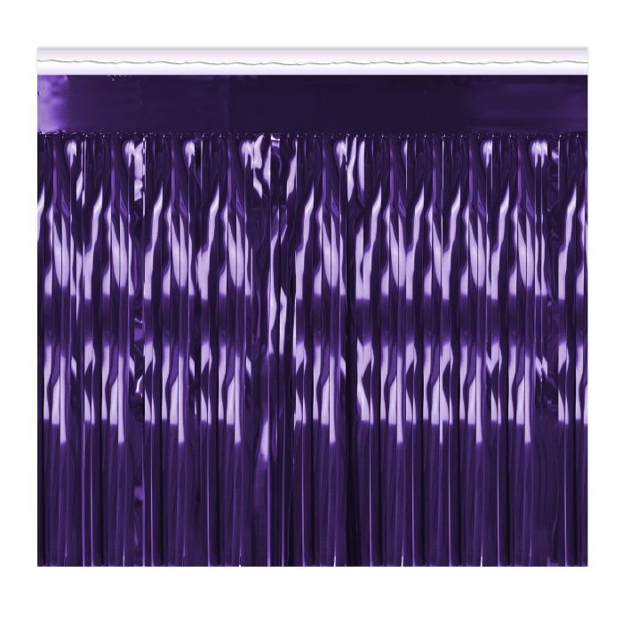 Beistle 1-Ply Metallic Fringe Drape - 10ft
