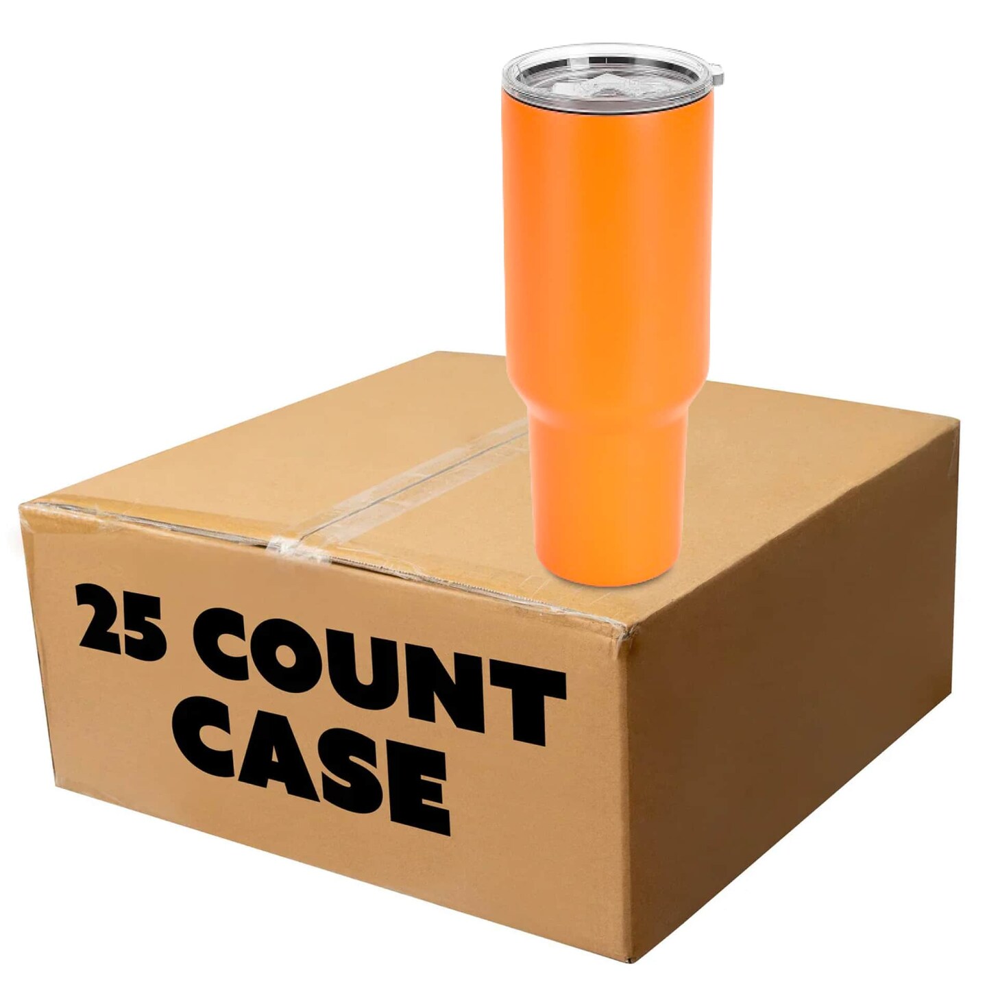 Makerflo 40 oz Powder Coated Tumbler with Sliding Splash &#x26; Leak Proof Lid and Handle Sold Separately, Ideal for Craft and Personalization (Laser Engraving, UV DTF, Epoxy, and Vinyl)
