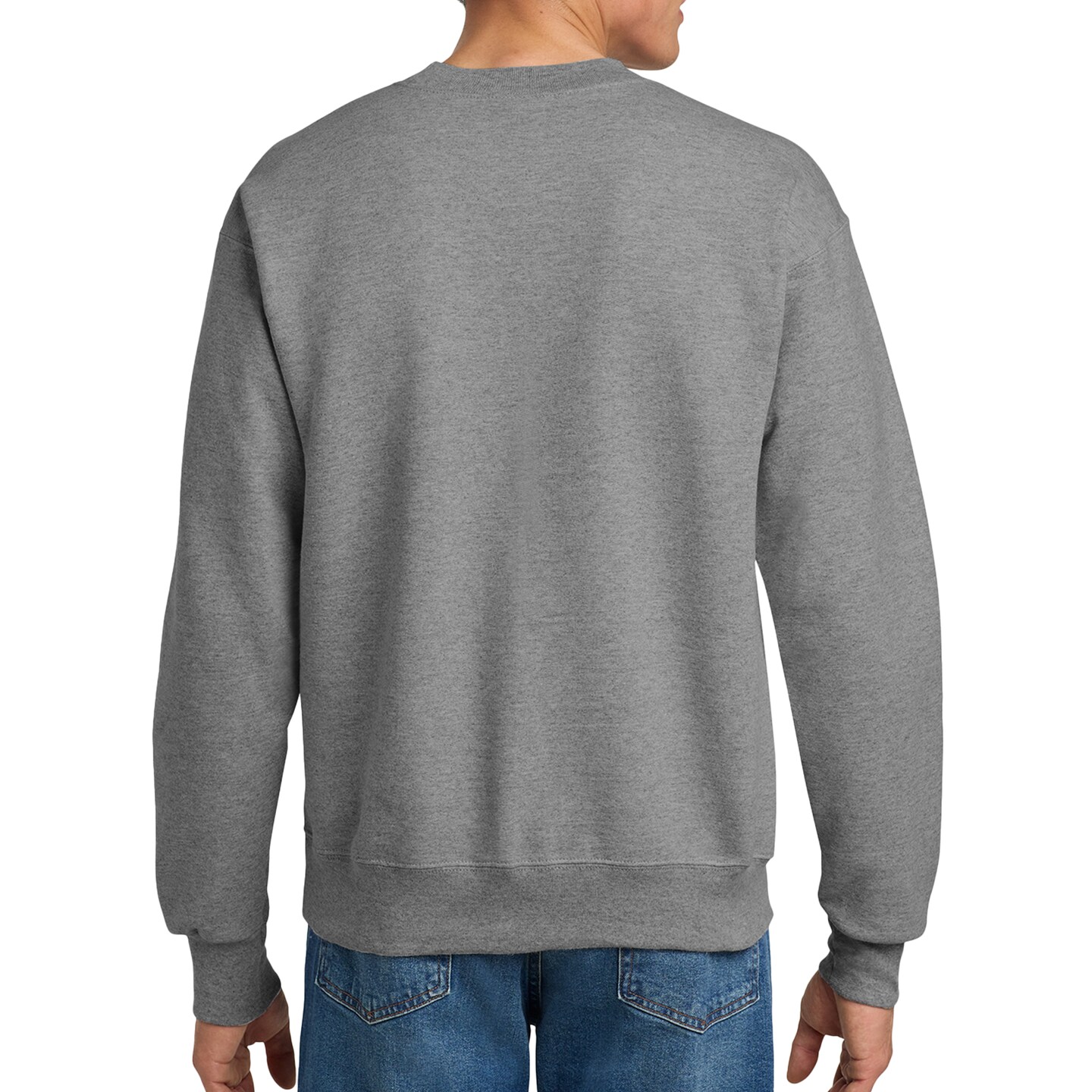 Hanes Adult Men&#x27;s Long Sleeve Heavyweight Ultimate Cotton Crewneck Sweatshirt, Multicolor
