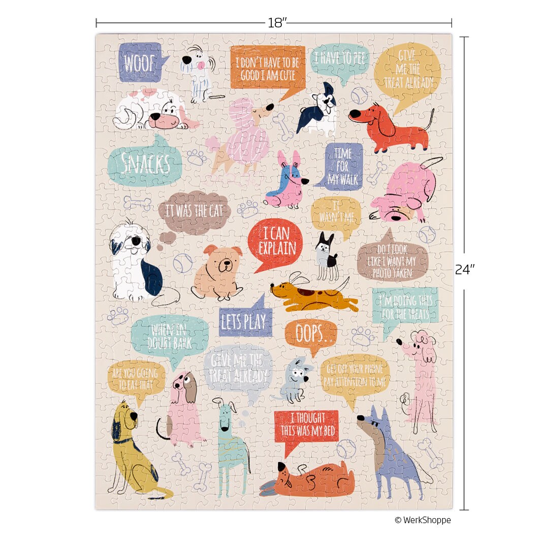 If Dogs Could Talk 500 Piece Puzzle