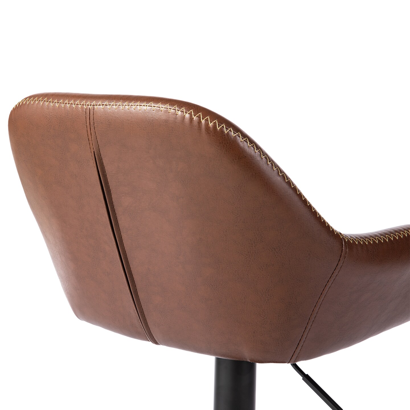 Set of 1/2/3/4 Mid-Century Modern Leatherette Gaslift Adjustable Swivel Bar Stools