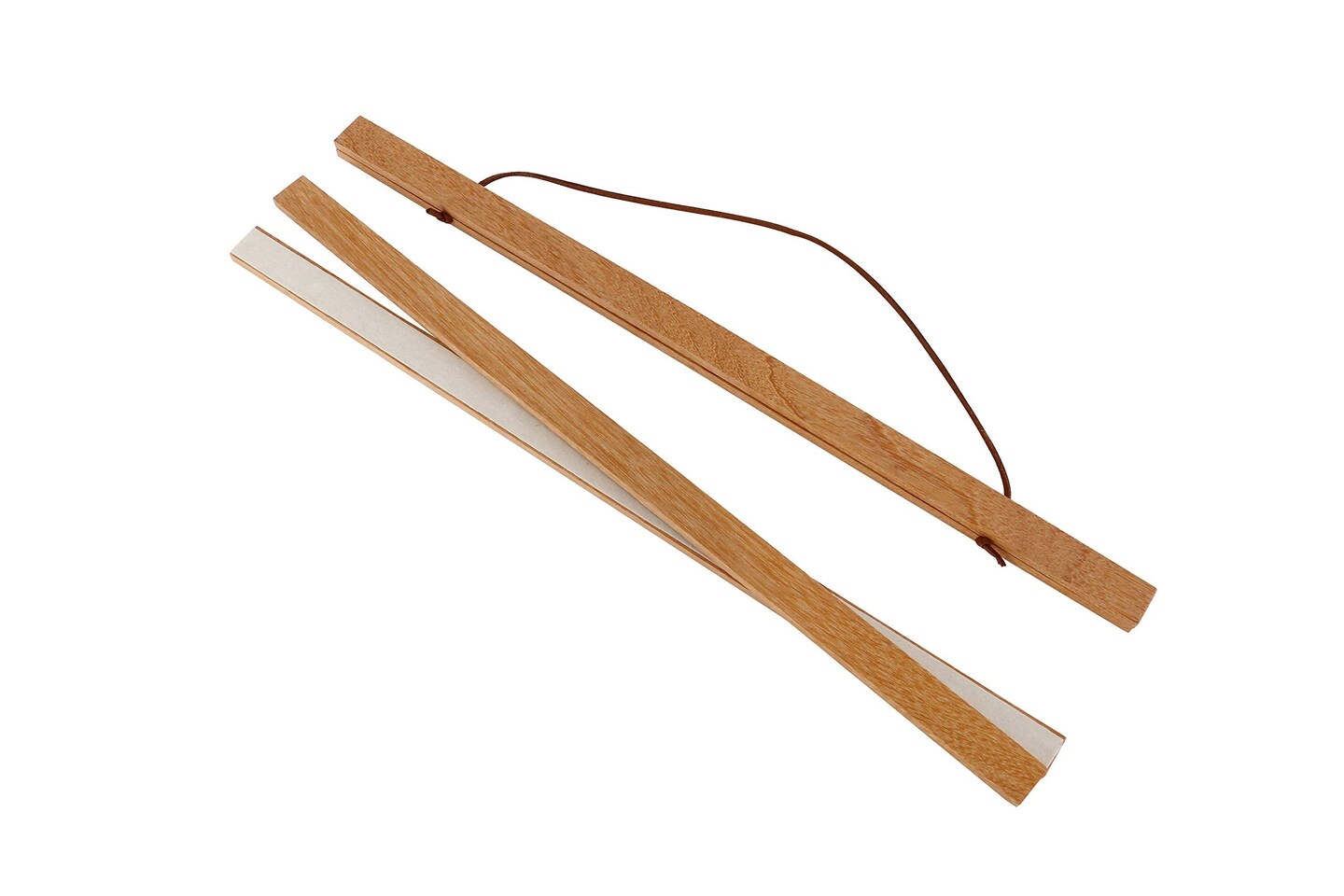 Magnetic Poster Hanger Frame, Light Wood Wooden Magnet Canvas Artwork Print Poster Hangers for 10x14 10x16 10x20 Frames Hanging Kit (Teak Wood, 10&#x22;)