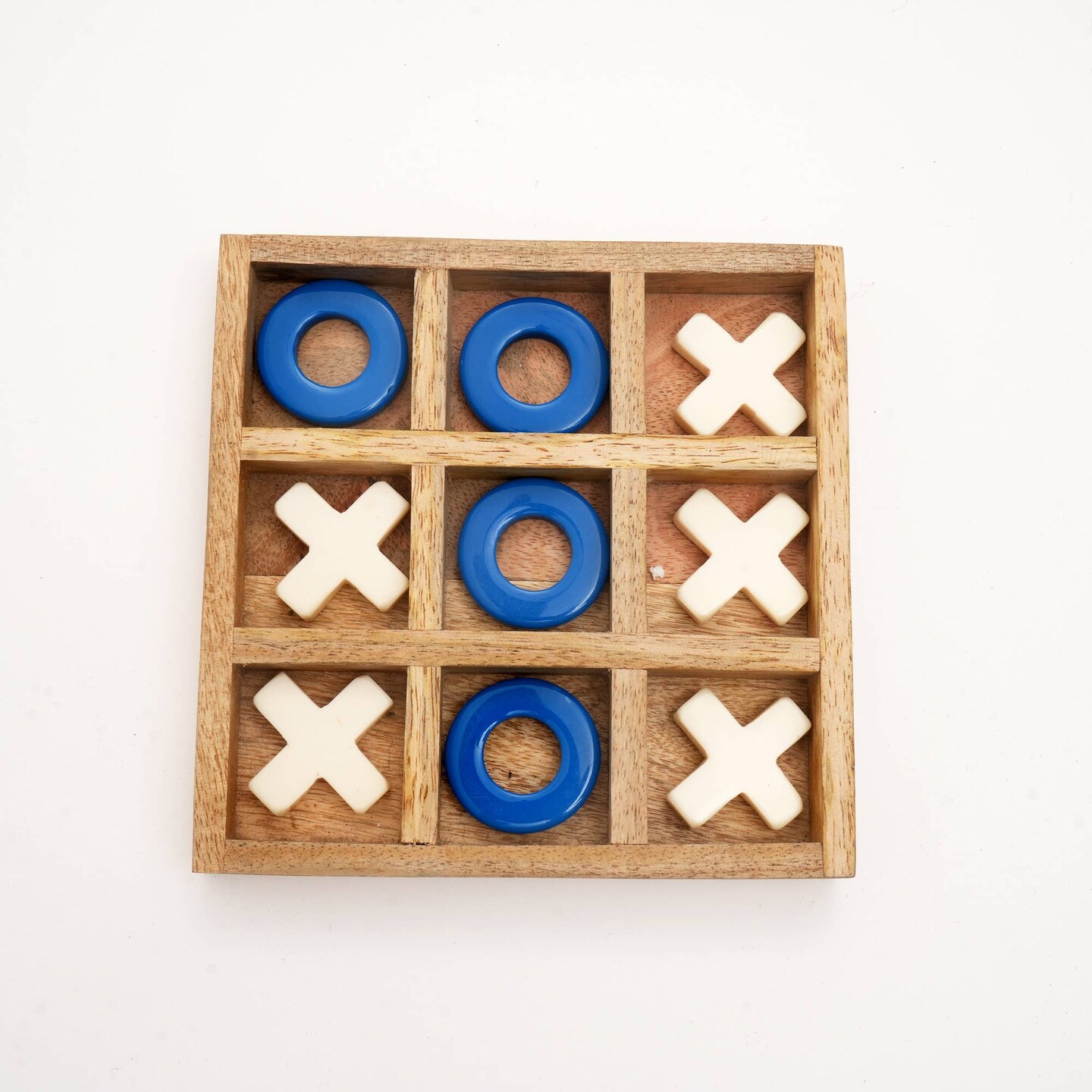 Tic-Tac-Toe Wood &#x26; Resin Board Game