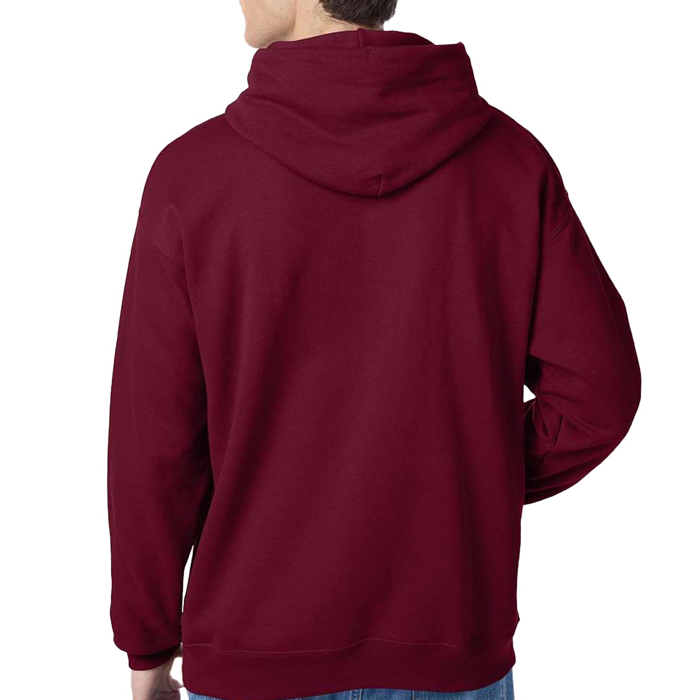 Hanes Men's Ecosmart Fleece Hooded Sweatshirt, Ideal for Cricut & Embroidery