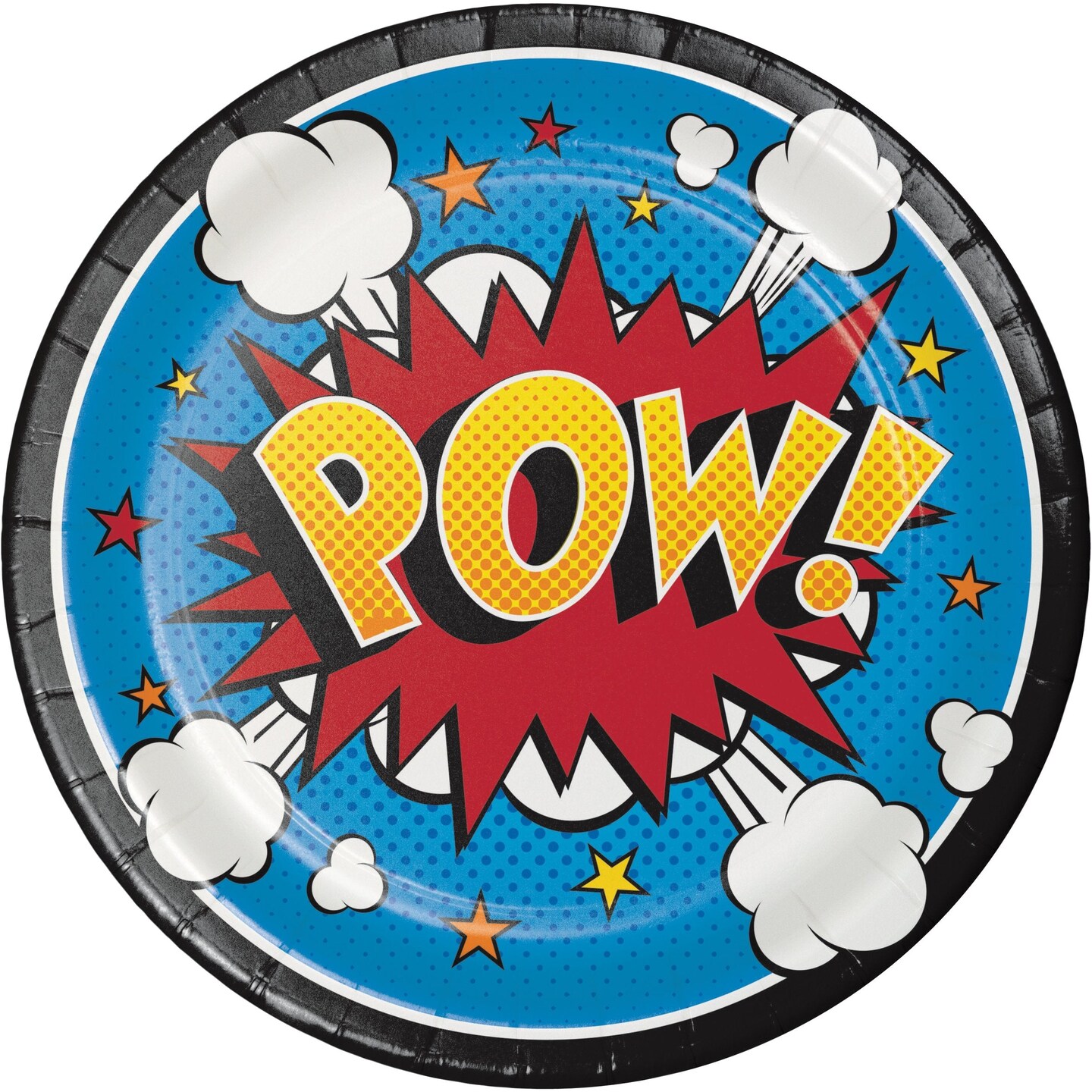Superhero Slogans 7&#x22; Paper Plates - 8ct