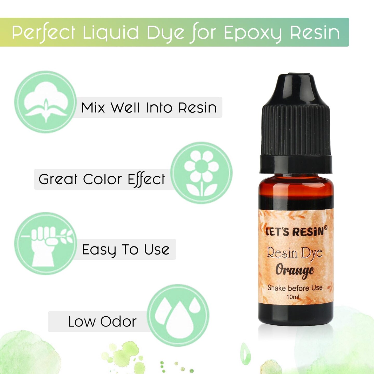 Epoxy Resin Paint Pigment 16 Color Concentrated Liquid Epoxy Resin Dye, Colorant for Resin Coloring, Resin Jewelry, Resin Art Crafts DIY Making (Each 0.35oz)