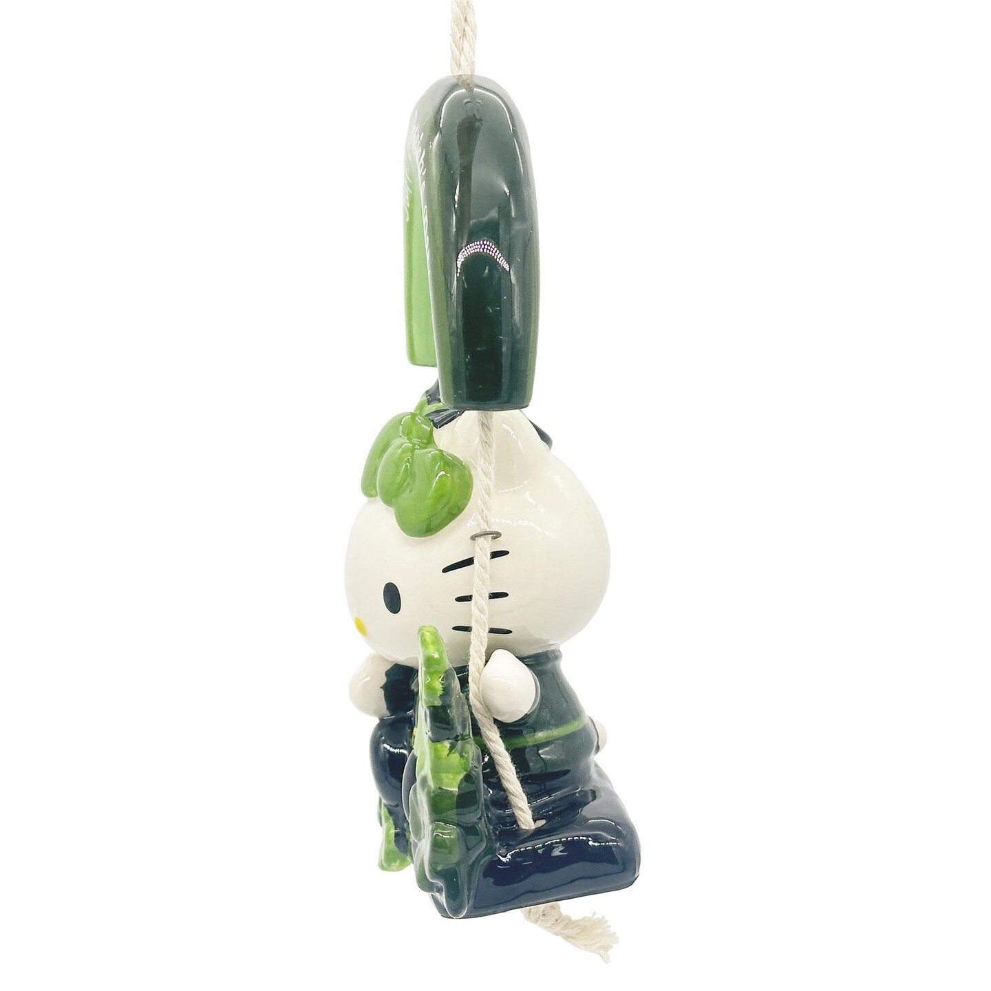 Blue Sky Clayworks Sanrio St. Patrick's Day Hello Kitty Good Luck Garden 9.5" Swinger Figurine