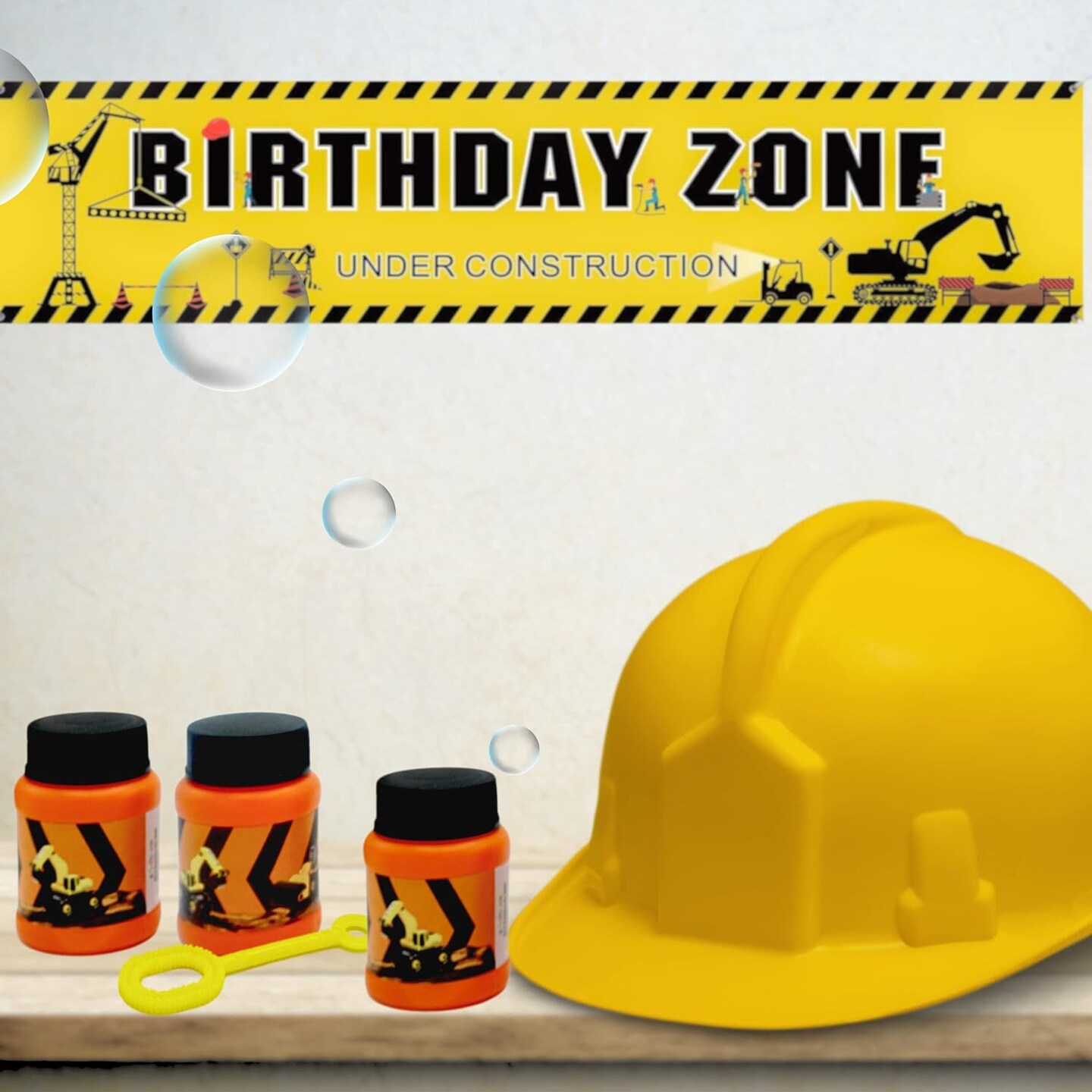 4E’s Novelty 24 Pack Mini Bubbles – Construction Party Favors for Kids, 1 oz Bubbles Party Favors!