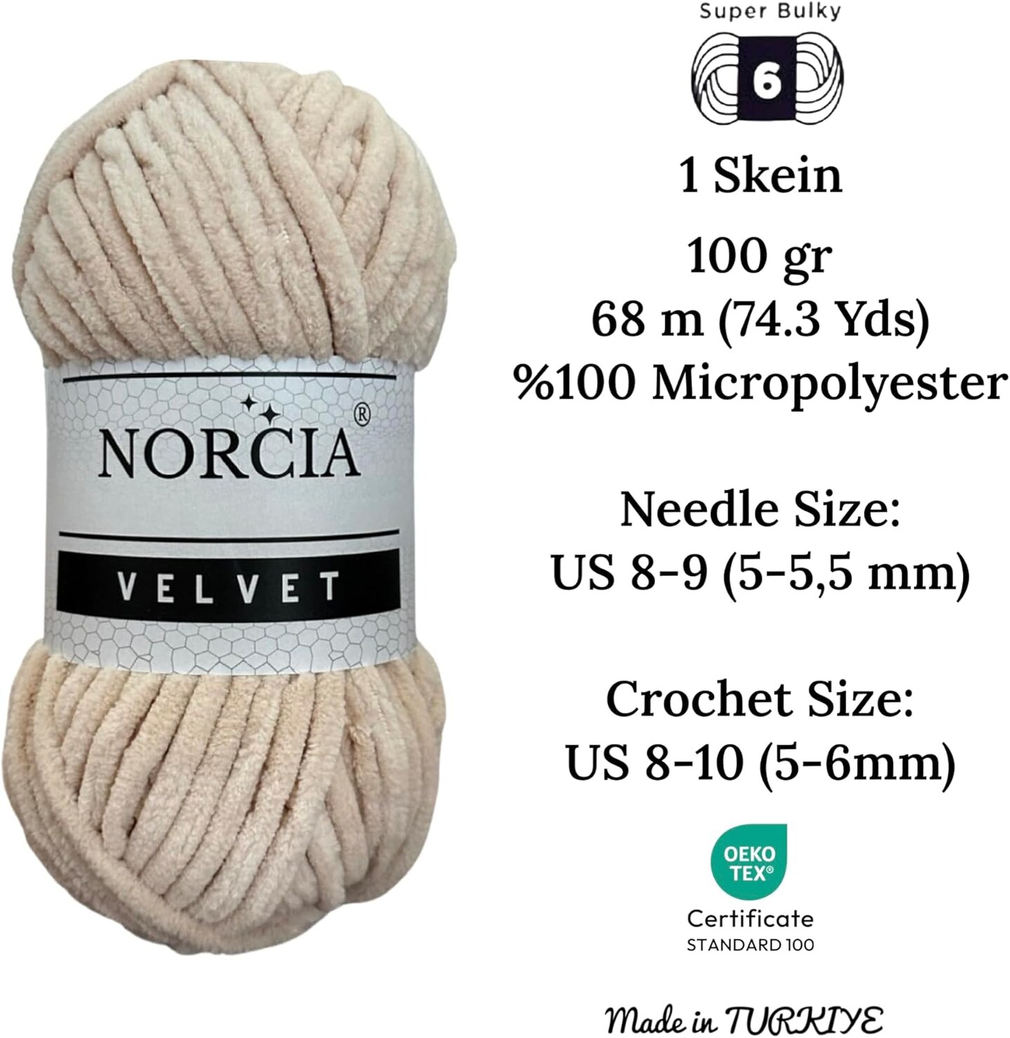 Soft Velvet Yarn Chenille Yarn for Crocheting Super Bulky 100g (74.3 yds) Baby Blanket Yarn for Knitting Amigurumi Yarn Fancy Yarn for Crochet Weaving Craft