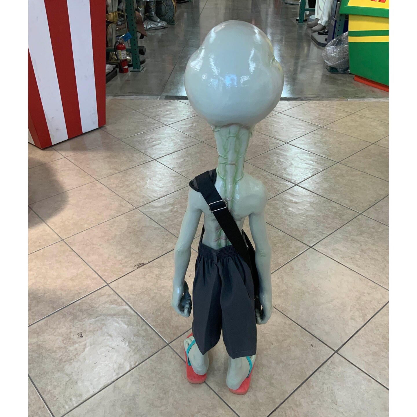 Alien Paul With Satchel Life Size Statue