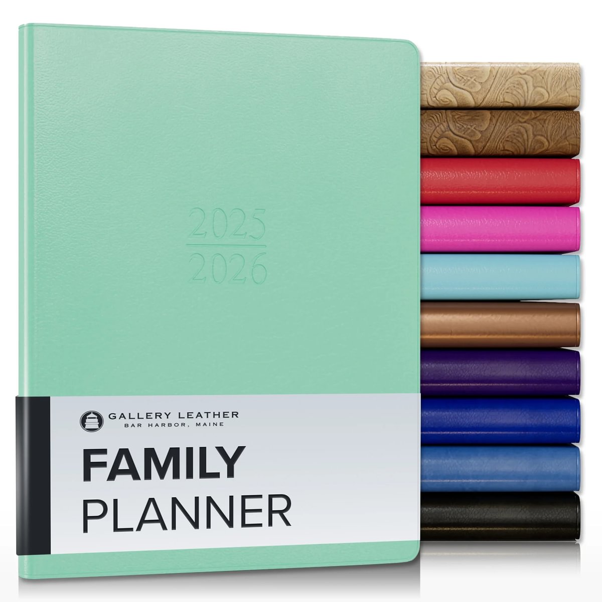 Gallery Leather Family Planner 2026 For Moms Elegantly Bound Calendar Gallery leather family planner 2026 for moms elegantly bound calendar