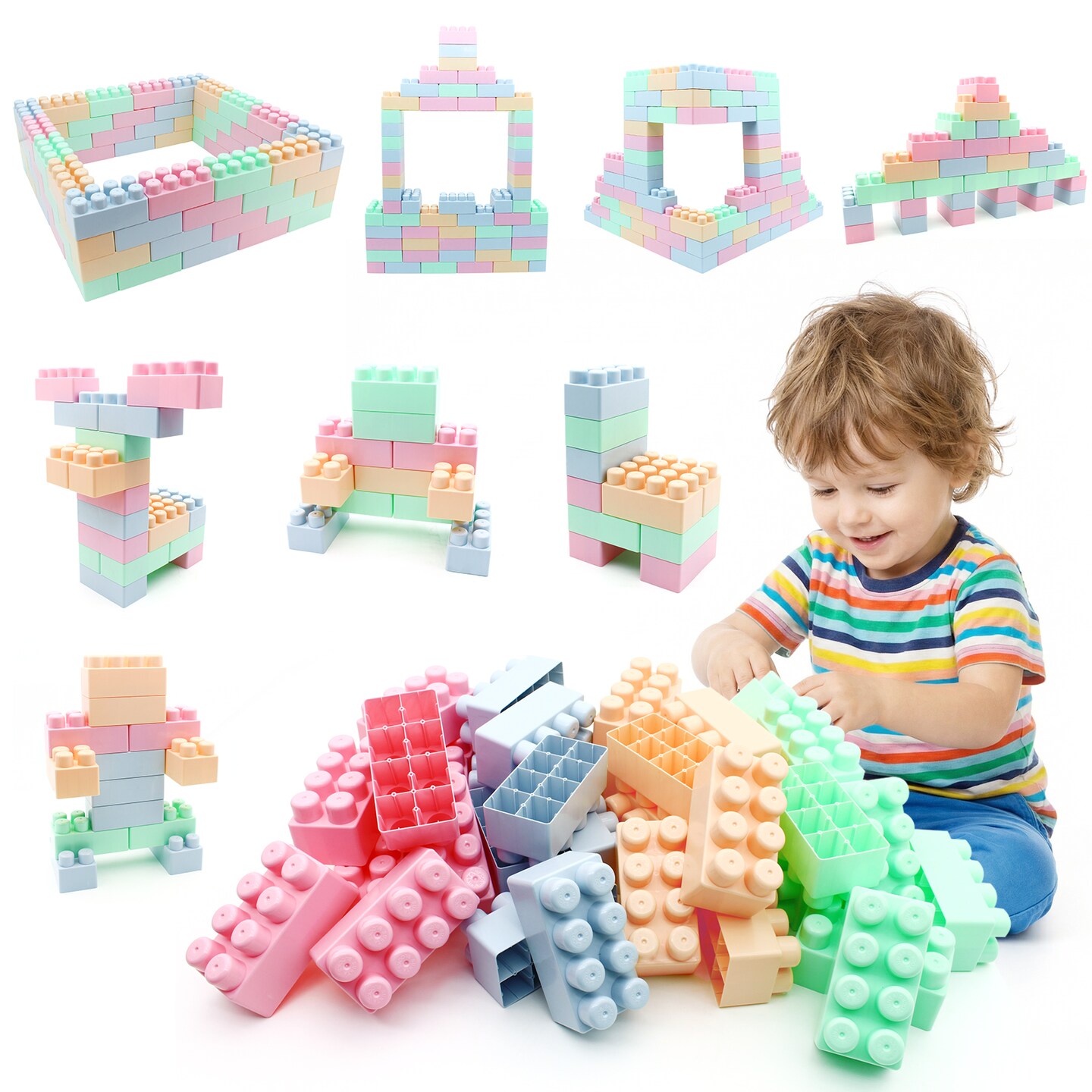 Multi Educational Kids Toy – 64-Piece Building Blocks Set | Michaels