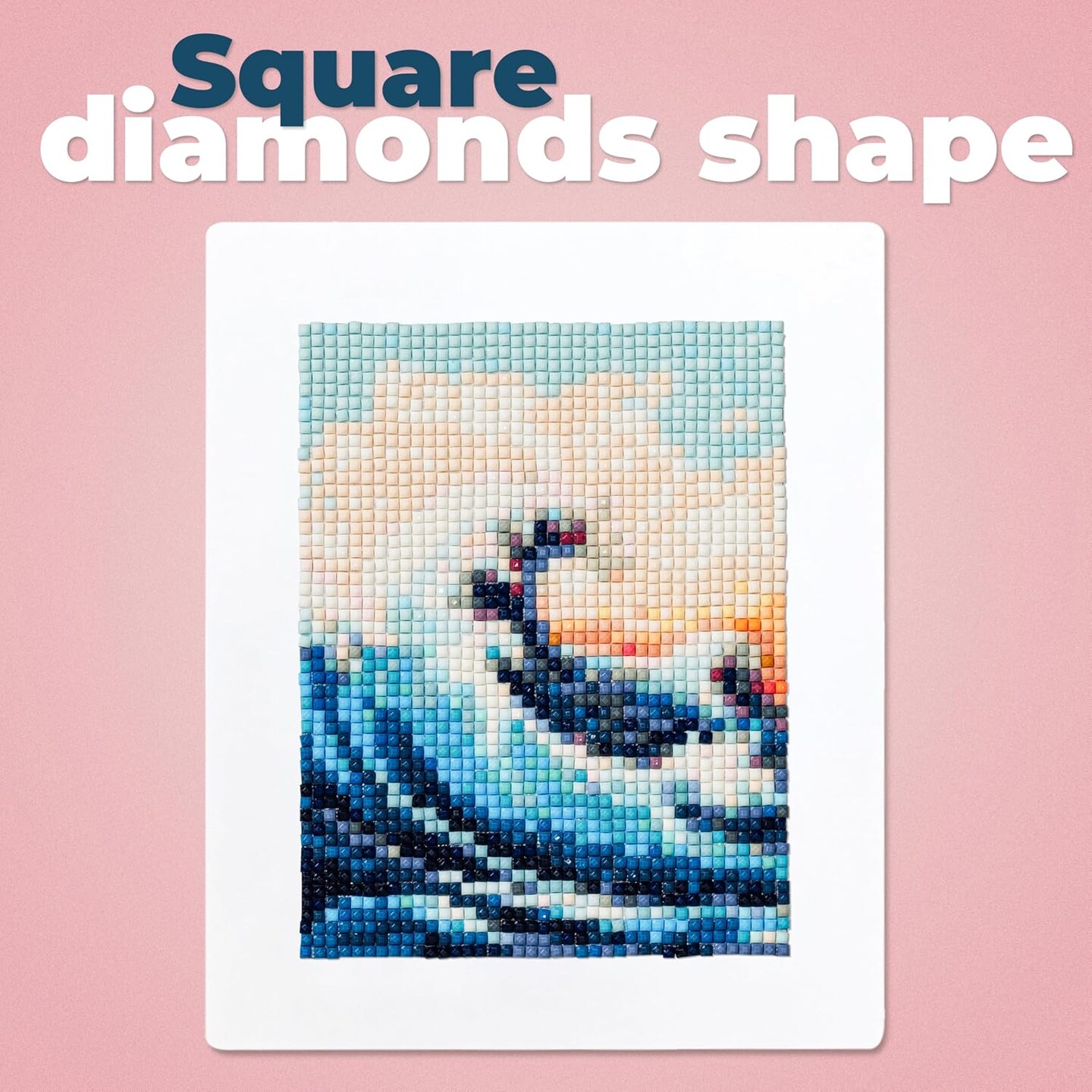 Large Diamond Art Kits for Adults - Brilliant Art Diamond Painting Kit - Paint Gem Art for Adults - Sea Breeze