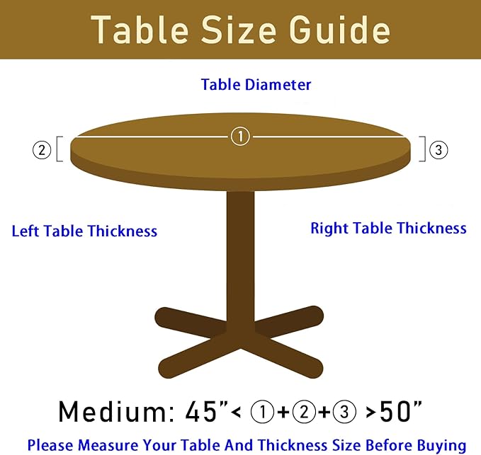 Hummingbird Tablecloths Elastic Fitted Tablecloth Round Table Cover for Dining Party Indoor Outdoor 45-50 inch