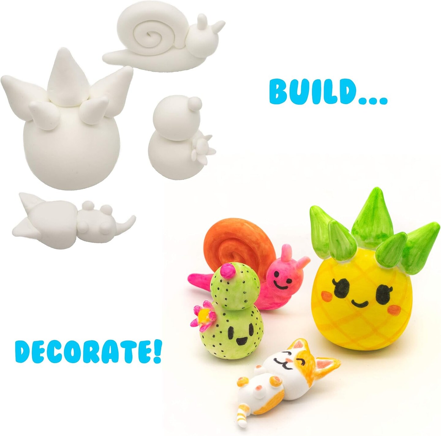 Air Dough - White, Air Dry, Ultra Light, Non-Toxic Modeling Clay in a Resealable Bag Including Tutorial Videos (Educational, Create &#x26; Decorate DIY, Kids Gifts, Arts &#x26; Crafts for Boys &#x26; Girls)