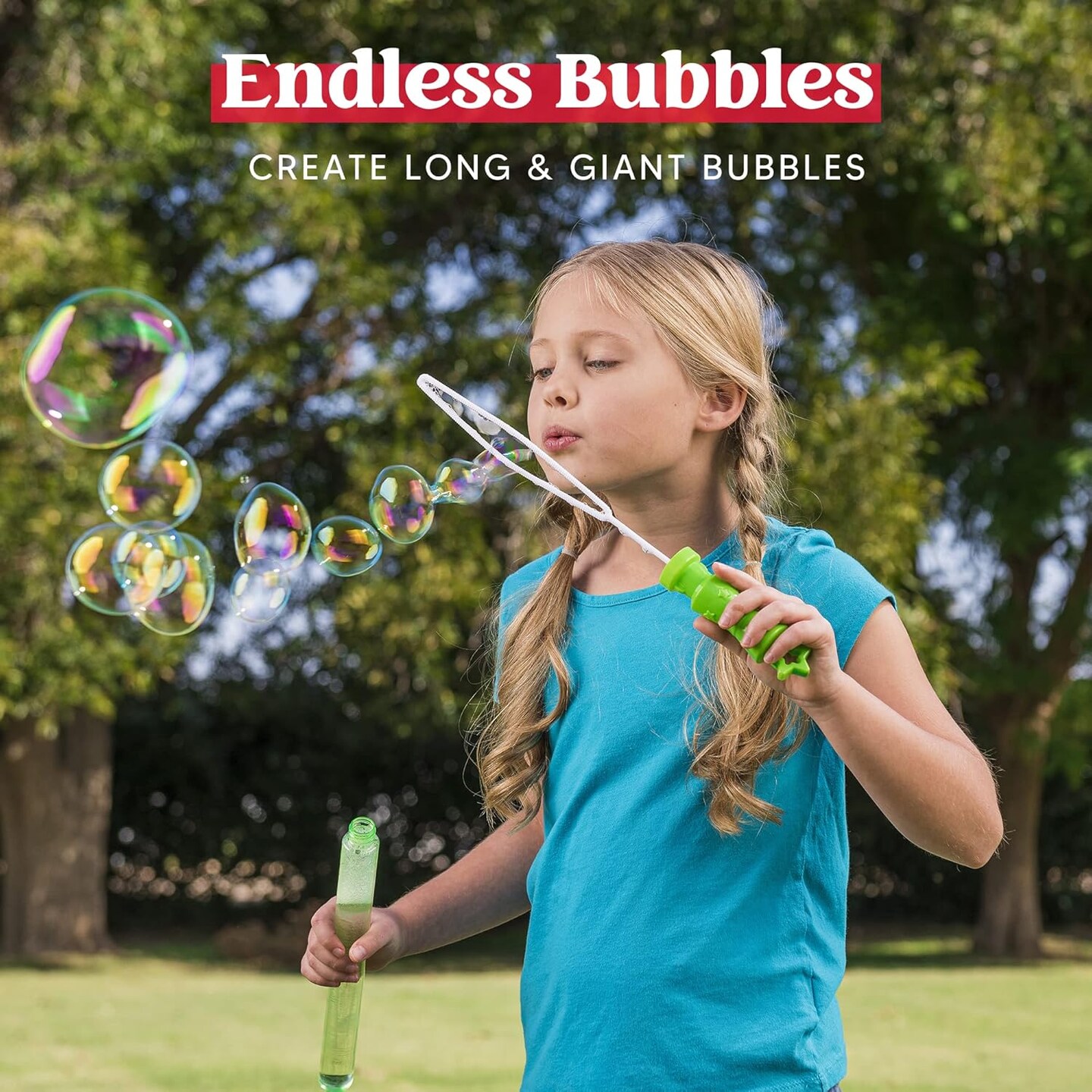 24 Pack 14&#x2019;&#x2019; Bubble Wands Assortment, 6 Colors Giant Bubble Wands Party Favors Kids Summer Toys Outdoor Play Toys Games Christmas Birthday Party