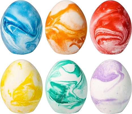 24 Pcs Easter Sidewalk Chalk Set, Easter Eggs Bunny Chicken Gifts for Boys Girls Kids Toddlers for Basket Stuffers Fillers Party Favors