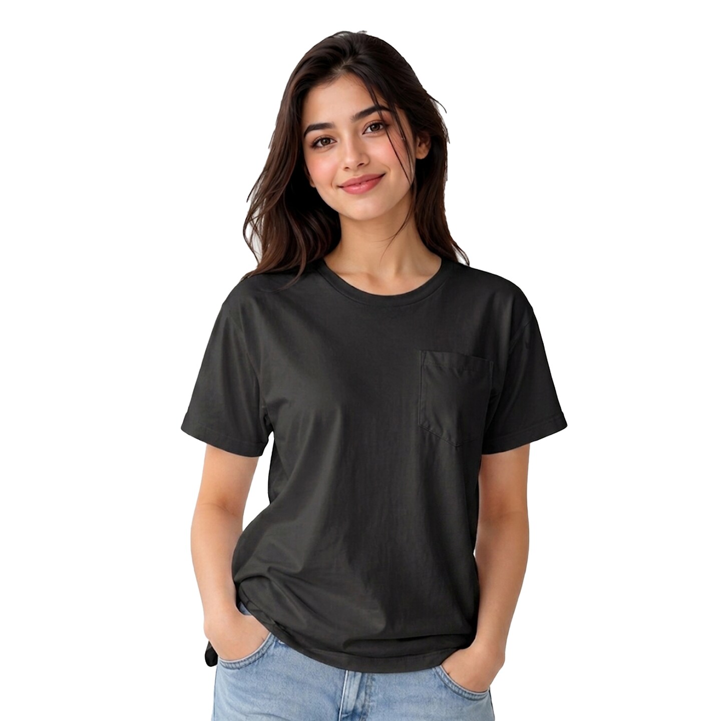 Unisex USA-Made Pocket Crewneck T-Shirt for Work wear & Everyday Utility Wear