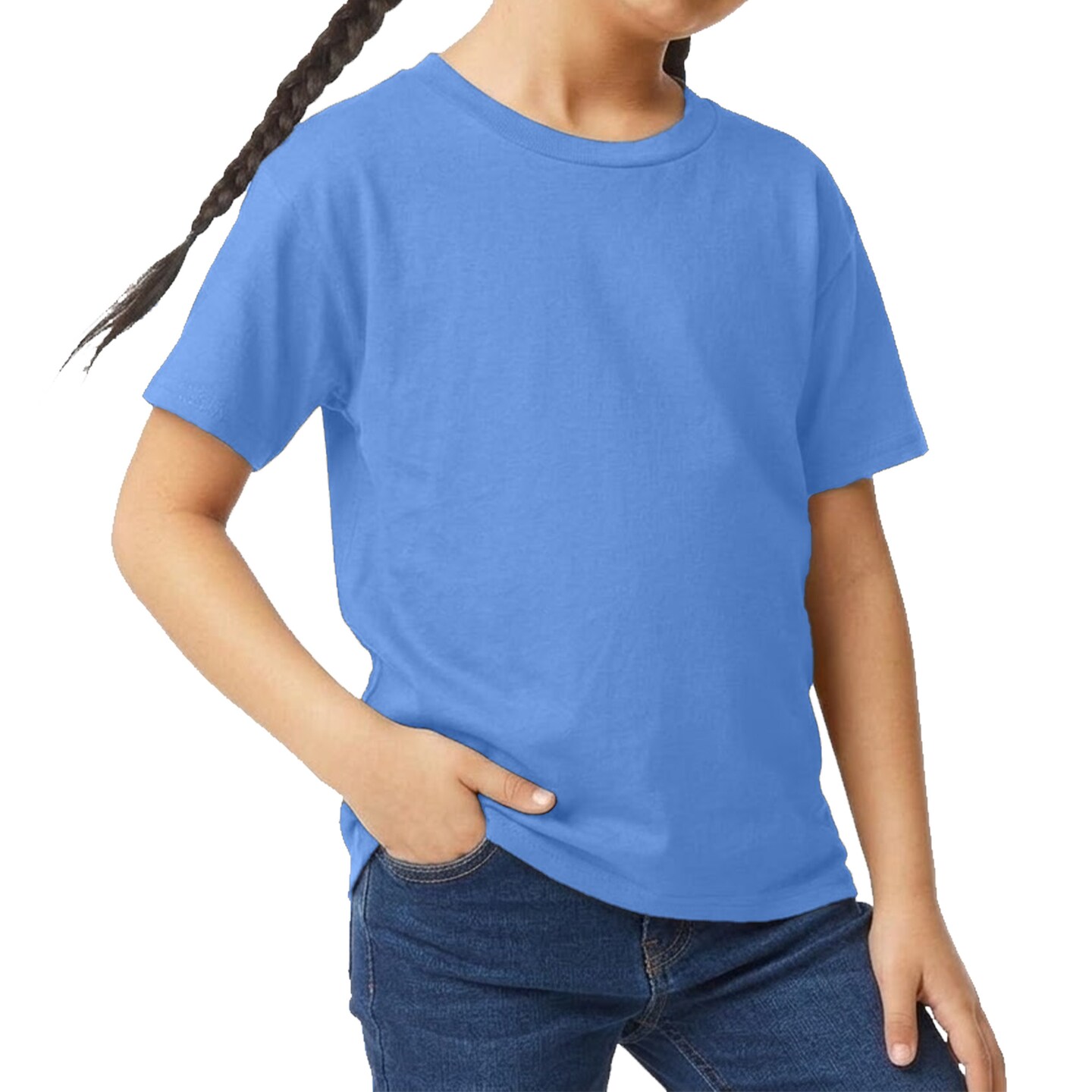 Gildan Youth Softstyle Blank T-Shirt for DIY Crafts, Heat Transfer Vinyl, Screen Printing & Sublimation
