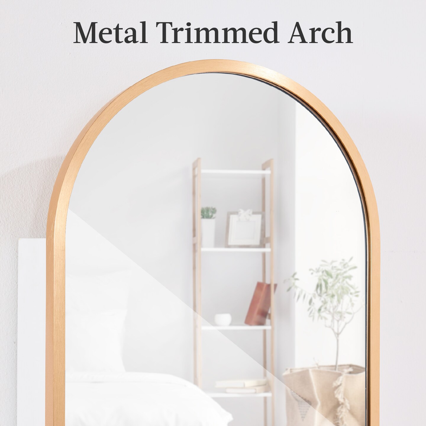 Best Choice Products Door/Wall Mounted Arch Mirror Jewelry Armoire, w/ Metal Frame, Lockable Door
