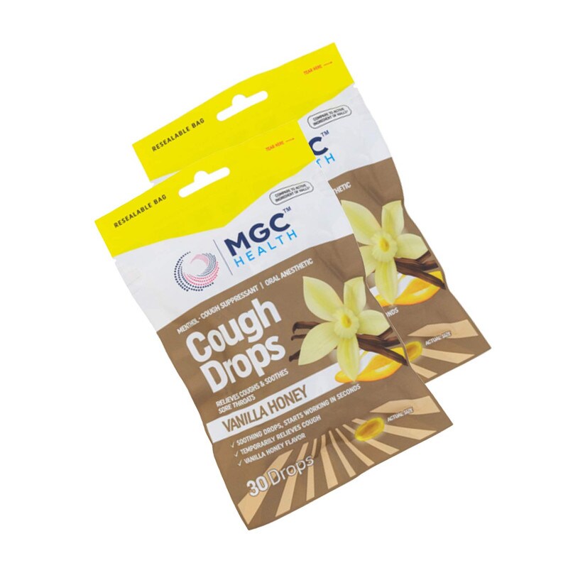 MGC Health Cough Drops 30ct Cherry Flavor Relief
