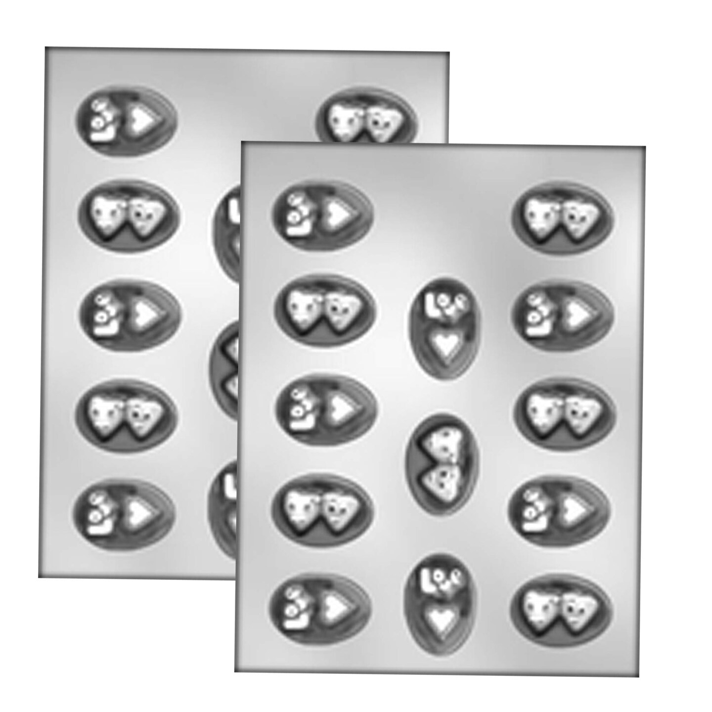 Lay-On Spoon Assortment Mint Chocolate Mold