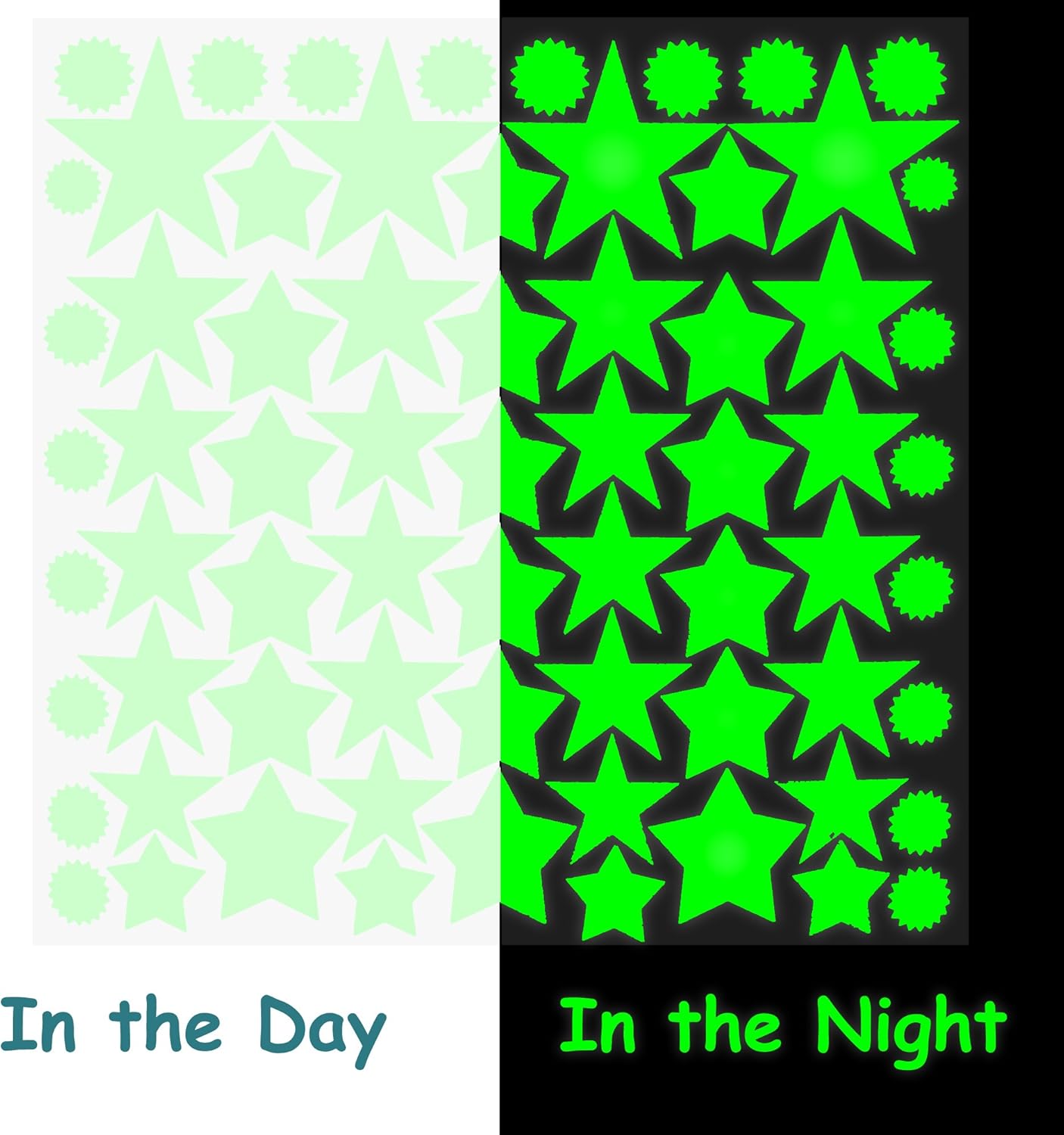 Glow in The Dark Stars for Ceiling or Wall Stickers