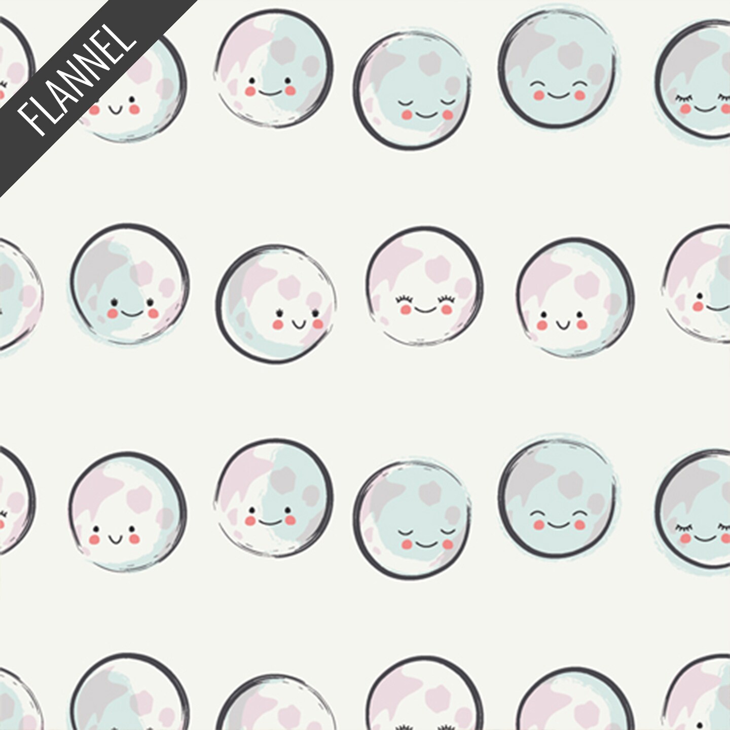 Happy Moons Snug Flannel in Moonlight (f11810) | Art Gallery Flannel | AGF Studio | Art Gallery