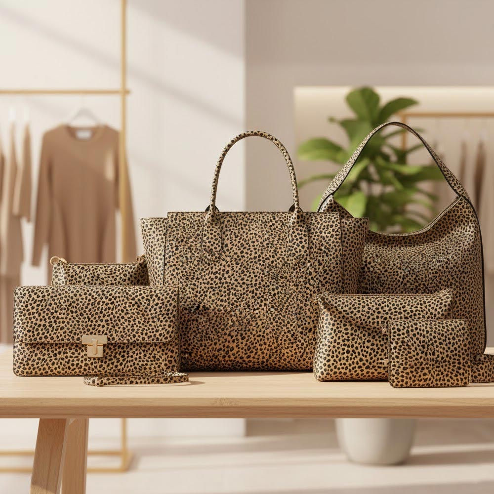 1 Yard Printed Light Brown Charmeuse Animal Print 100% Polyester Fabric for Apparel and Crafts 58/59 Inch Width