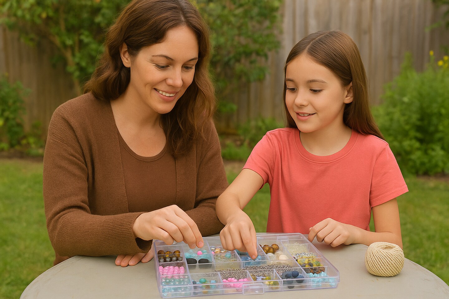 Everything Mary 21-Compartment Bead Storage Box – Clear Organizer for Jewelry, Diamond Art, and Small Craft Supplies