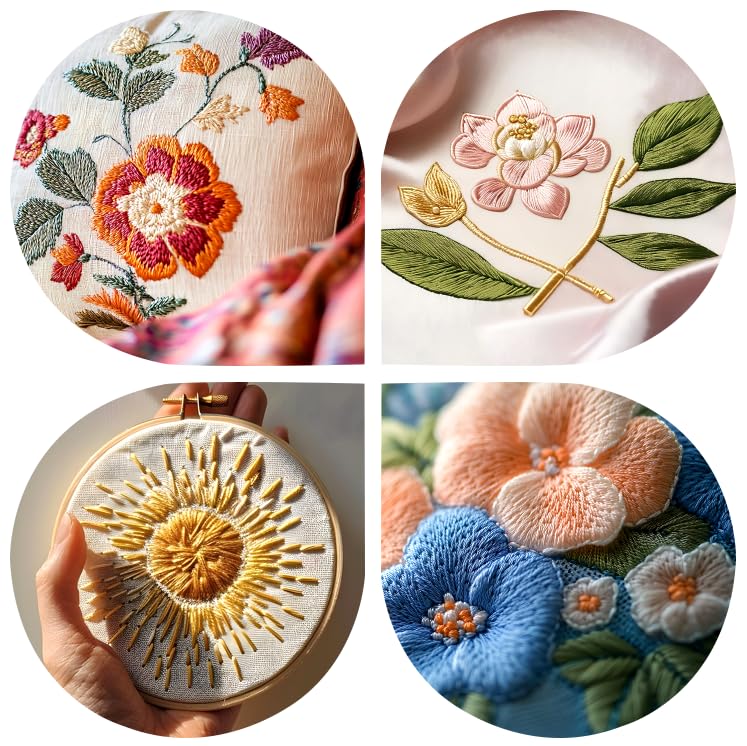 150 Color Skeins Rainbow Color Embroidery Floss,Cross Stitch Threads, Bracelet Yarn, Craft Floss