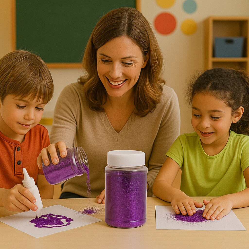 Craft Glitter 1 lb Jar – White / Clear Bulk Glitter for Crafts, Decor & Classroom Projects