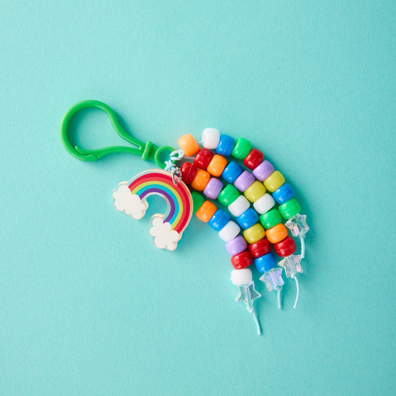 Kids Club: Beaded Rainbow Keychain