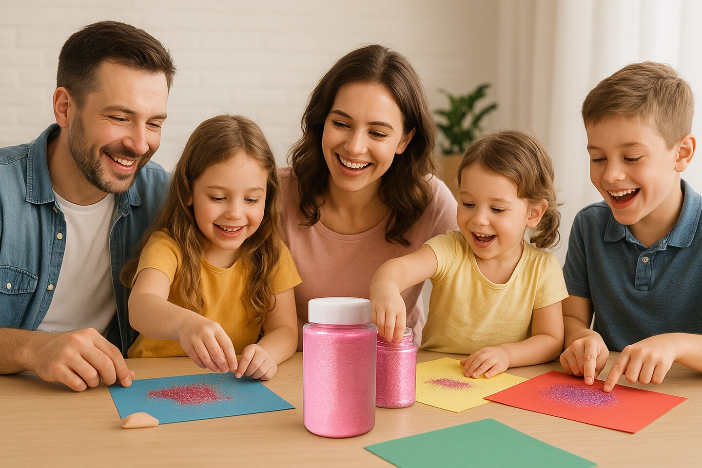 Craft Glitter 1 lb Jar – White / Clear Bulk Glitter for Crafts, Decor & Classroom Projects