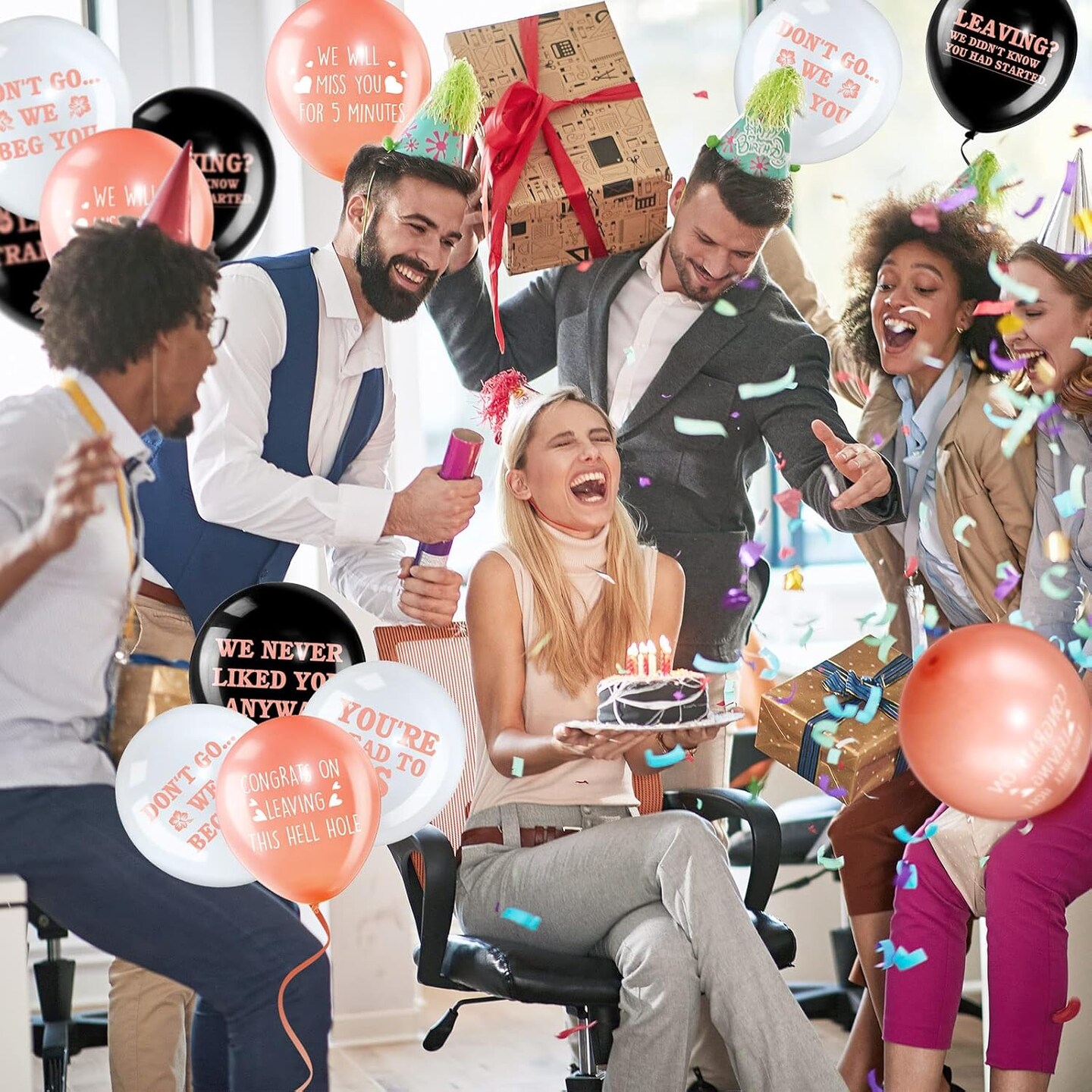 Funny Coworker Going Away Last Day Office Party Balloons