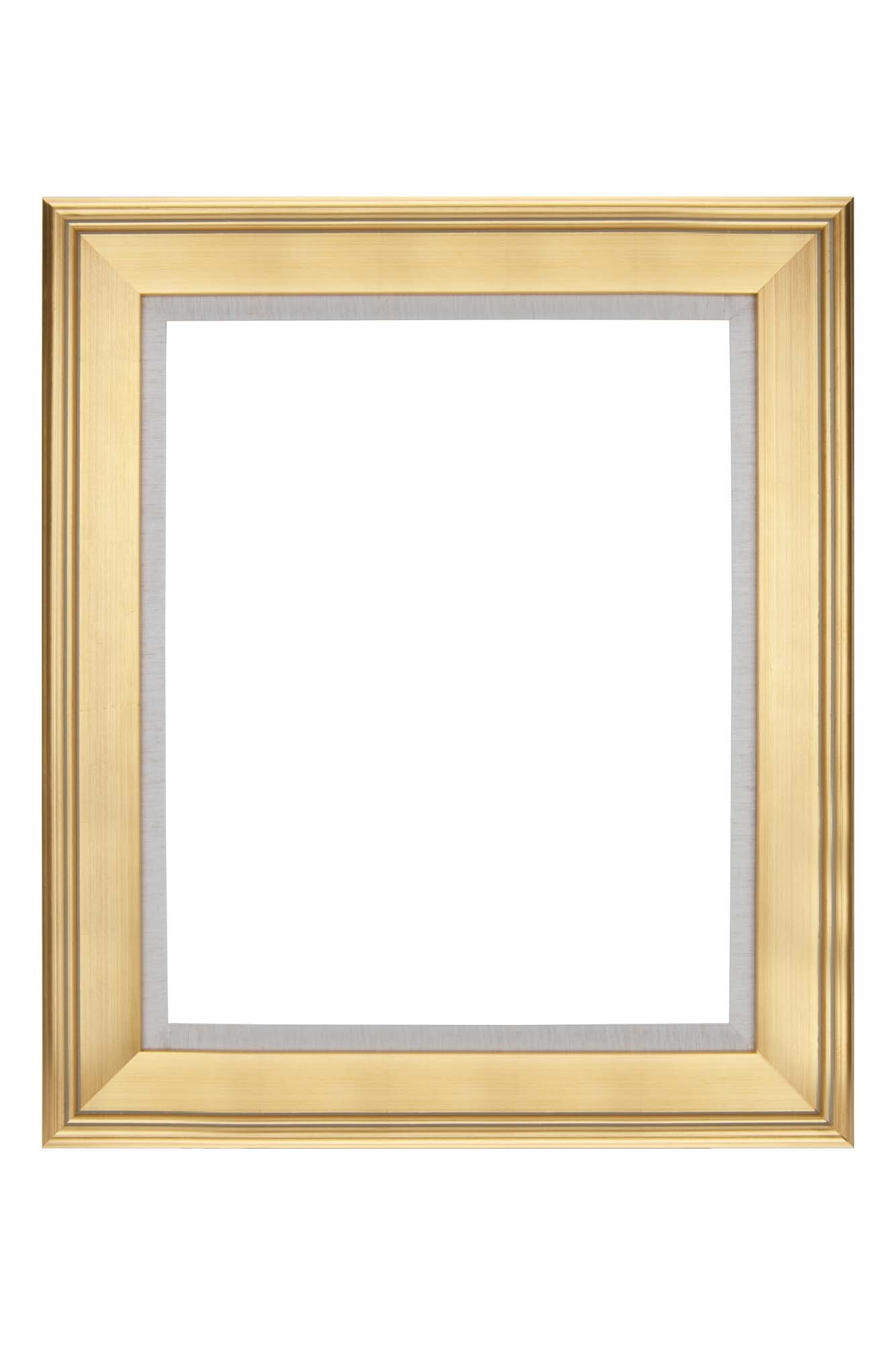 Creative Mark Elegant Plein Aire Gold Frame with Linen Liner | Ornate Picture Frames | High-End Open-Back Frame | Vintage Photo Frame | Gessoed Wood | 3-inch Wide Moulding | No Glass or Backing