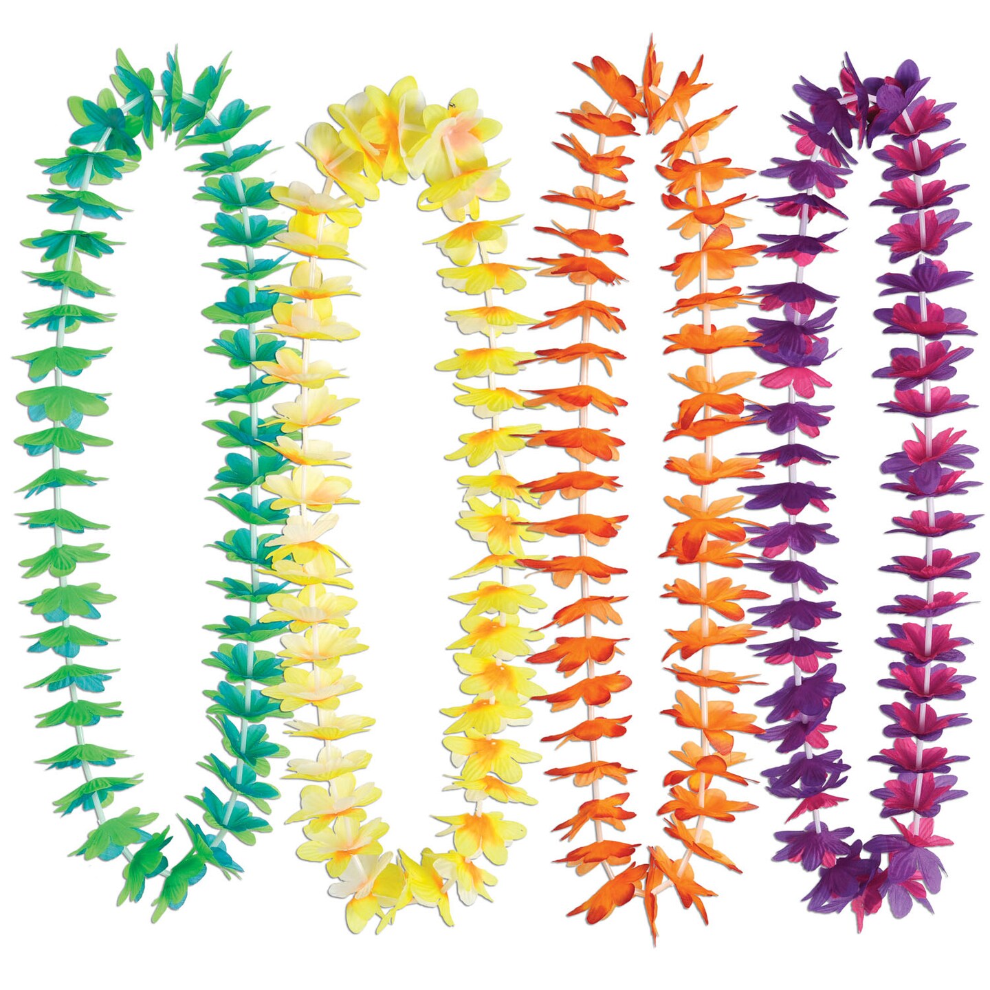 Beistle 40in. Silk N Petals Waikiki Leis - 50 Pack