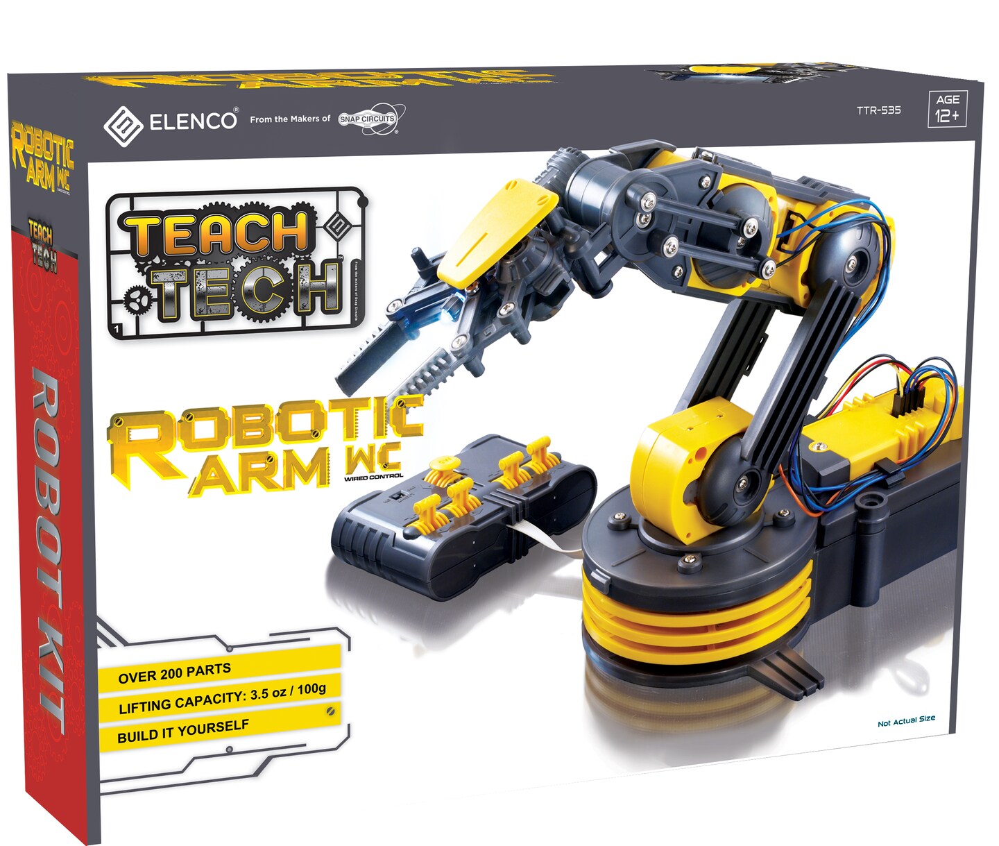 Teach Tech Robotic Arm Wire Controlled | Robotic Arm Kit | STEM Educational Toys for Kids Age 12+