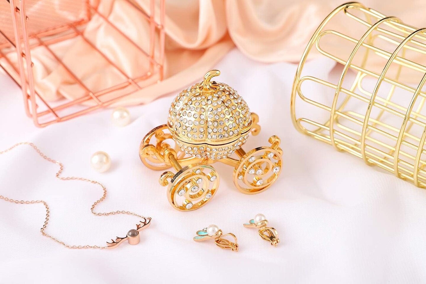 Trinket Box Hinged Decorative Collectible Figurine Unique Gift to Store The Ring