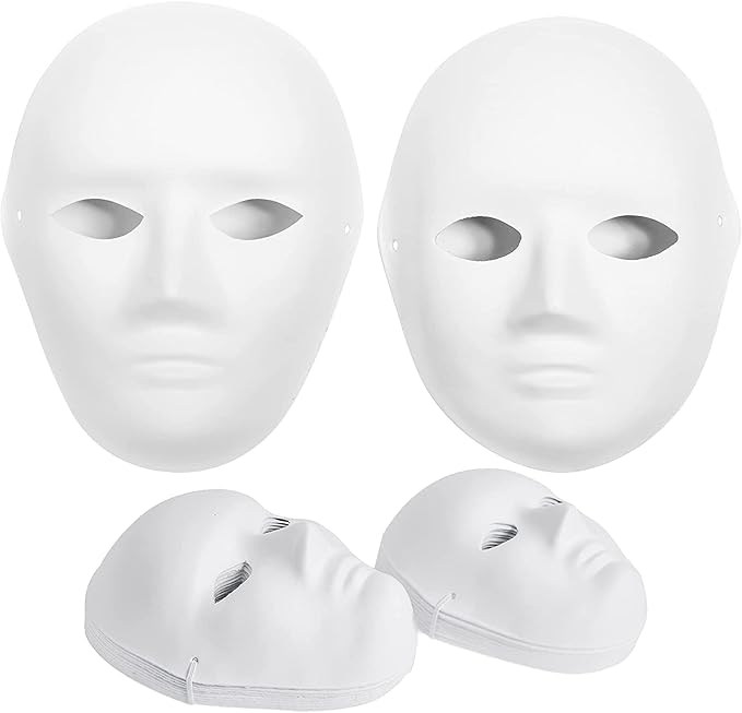 2 Sizes for Artistic Projects, Theater, Halloween, Masquerade Parties, Classroom Art