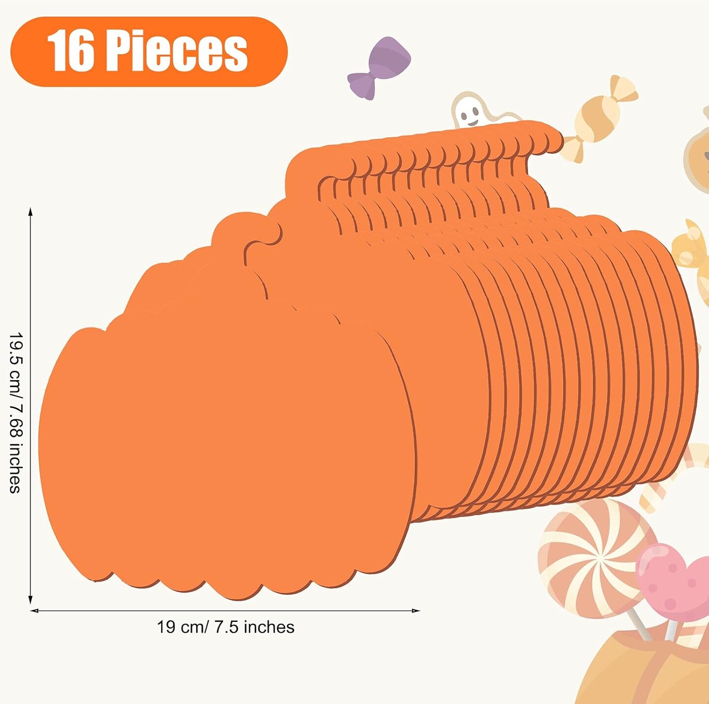 32 Pieces Halloween Foam Pumpkin Craft Kit and Pumpkin Foam Stickers Self Adhesive Halloween Stickers for Kid&#x27;s Halloween Party Crafts Decorations (Funny Style)