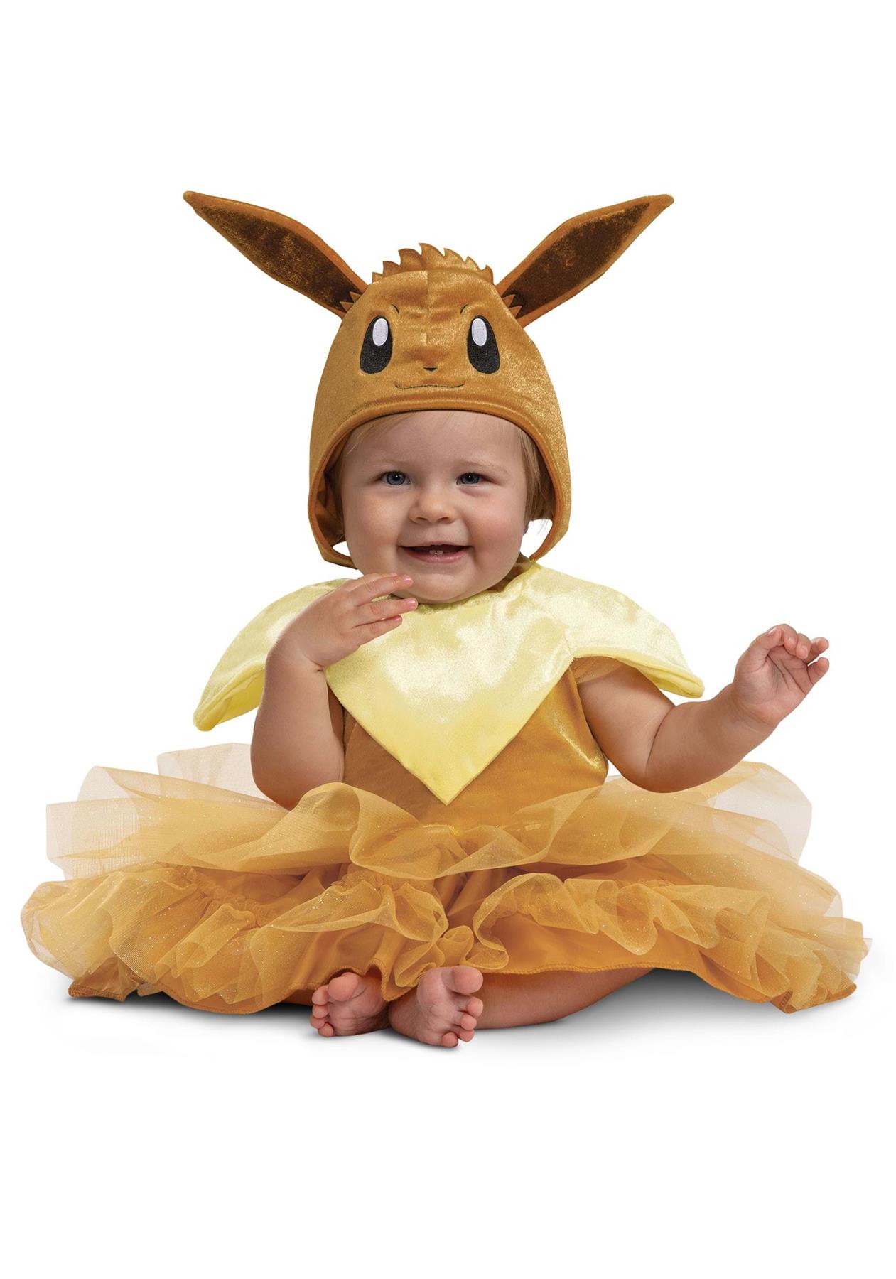 Disguise Eevee Costume Tutu Official Pokemon Toddler Dress Headpiece Size (3T-4T)