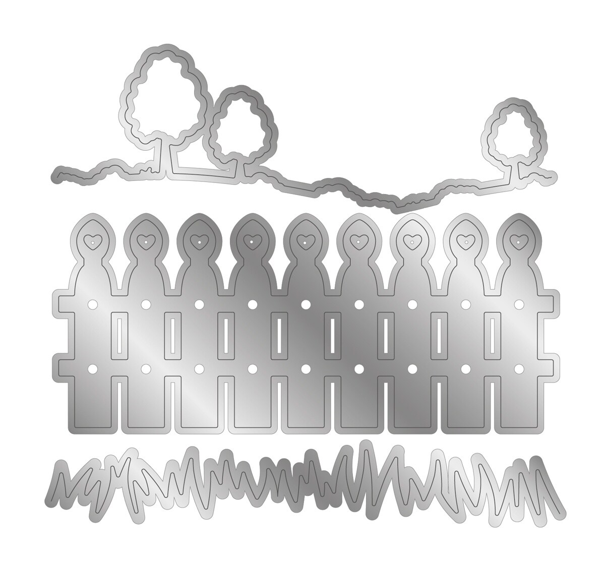 Crafter&#x27;s Companion Garden Collection Metal Die-Pretty Pickett Fence