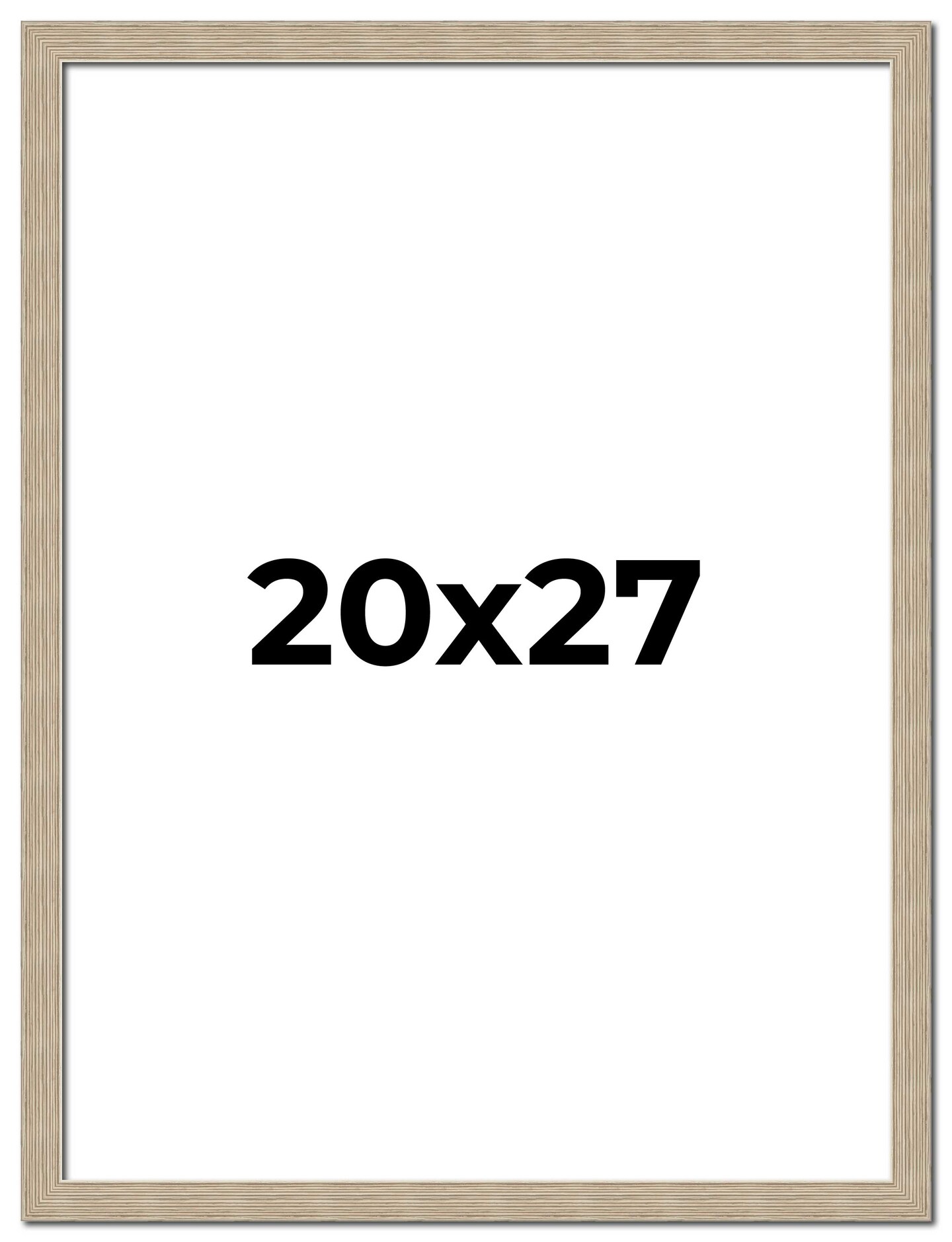 20x27 Thin Barnwood Picture Frame with UV-Resistant Acrylic &#x26; Acid Free Backing, Available in 2 Paint Finishes - Grey and Black