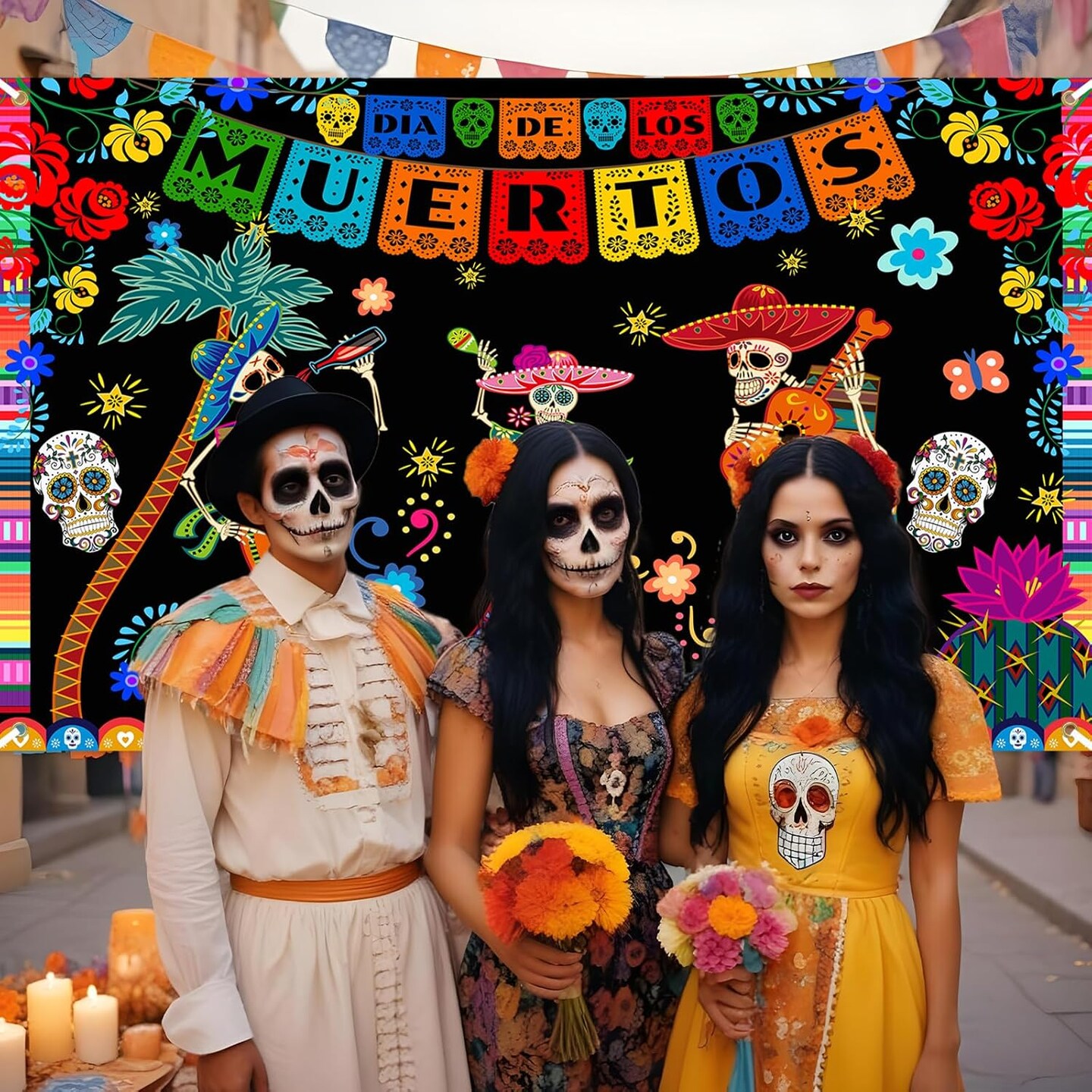 Mexican Dia DE Los Muertos Party Banner